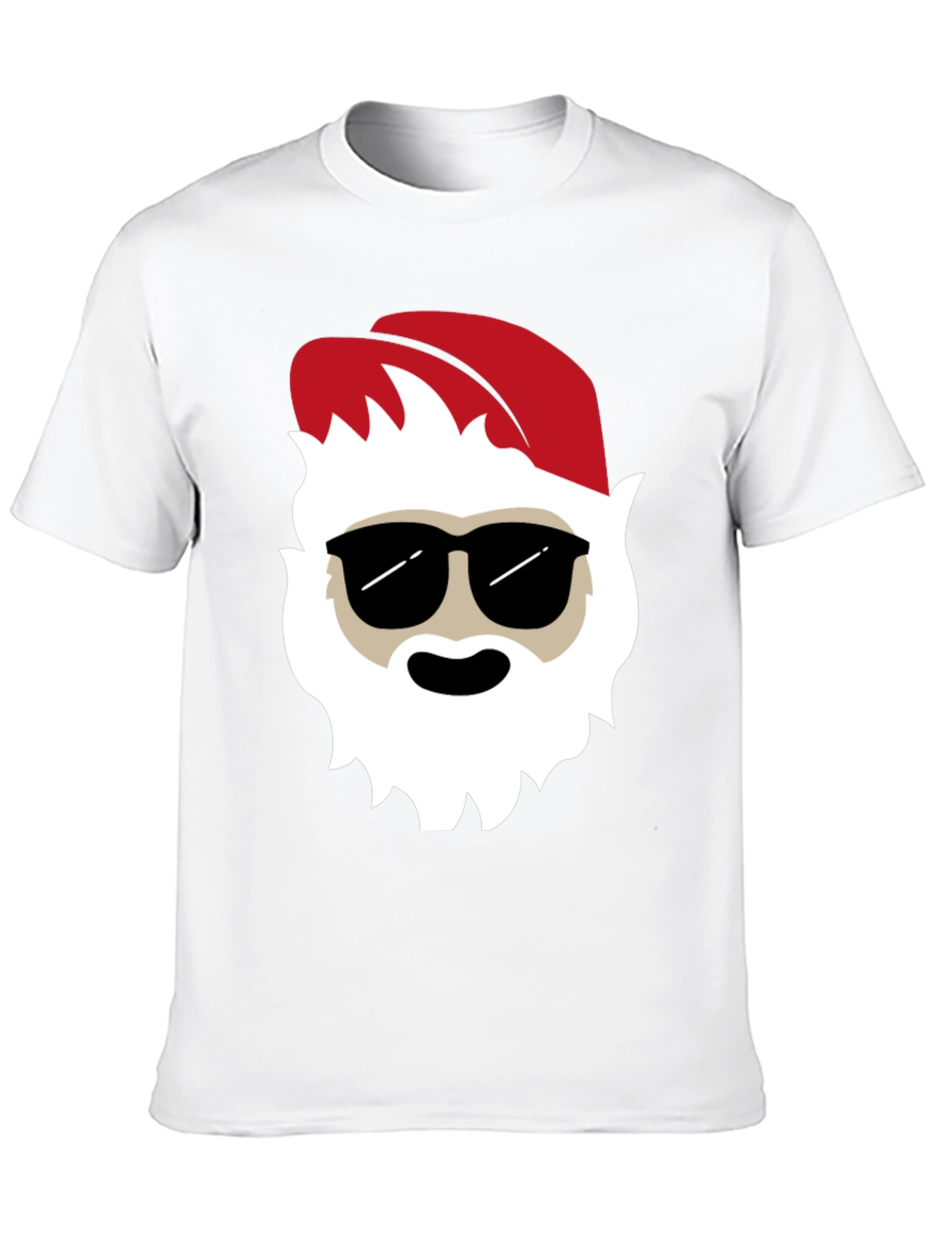 Cool Santa Graphic Tee - Holiday T-Shirt