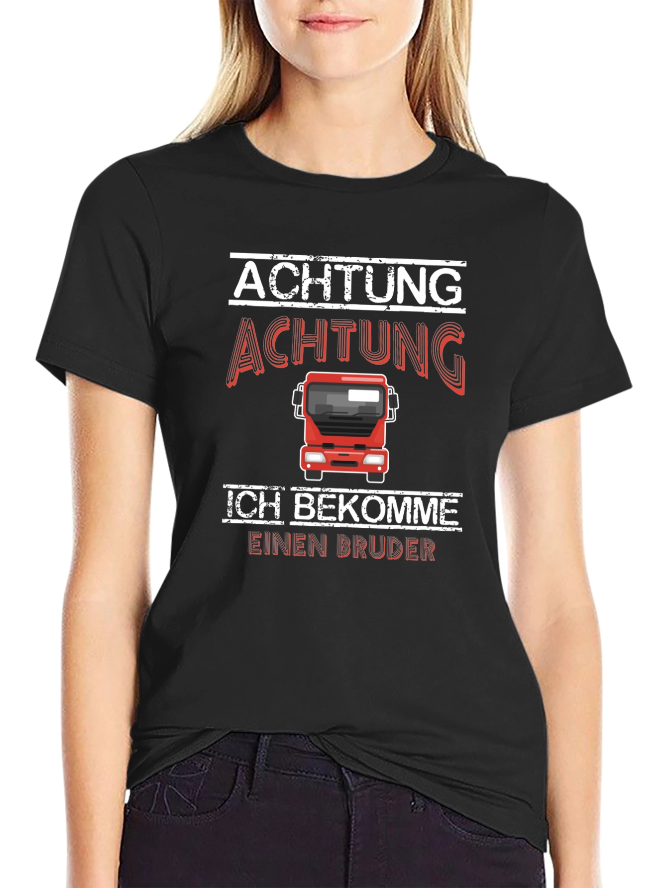 Achtung Bruder T-Shirt - Im Getting A Brother