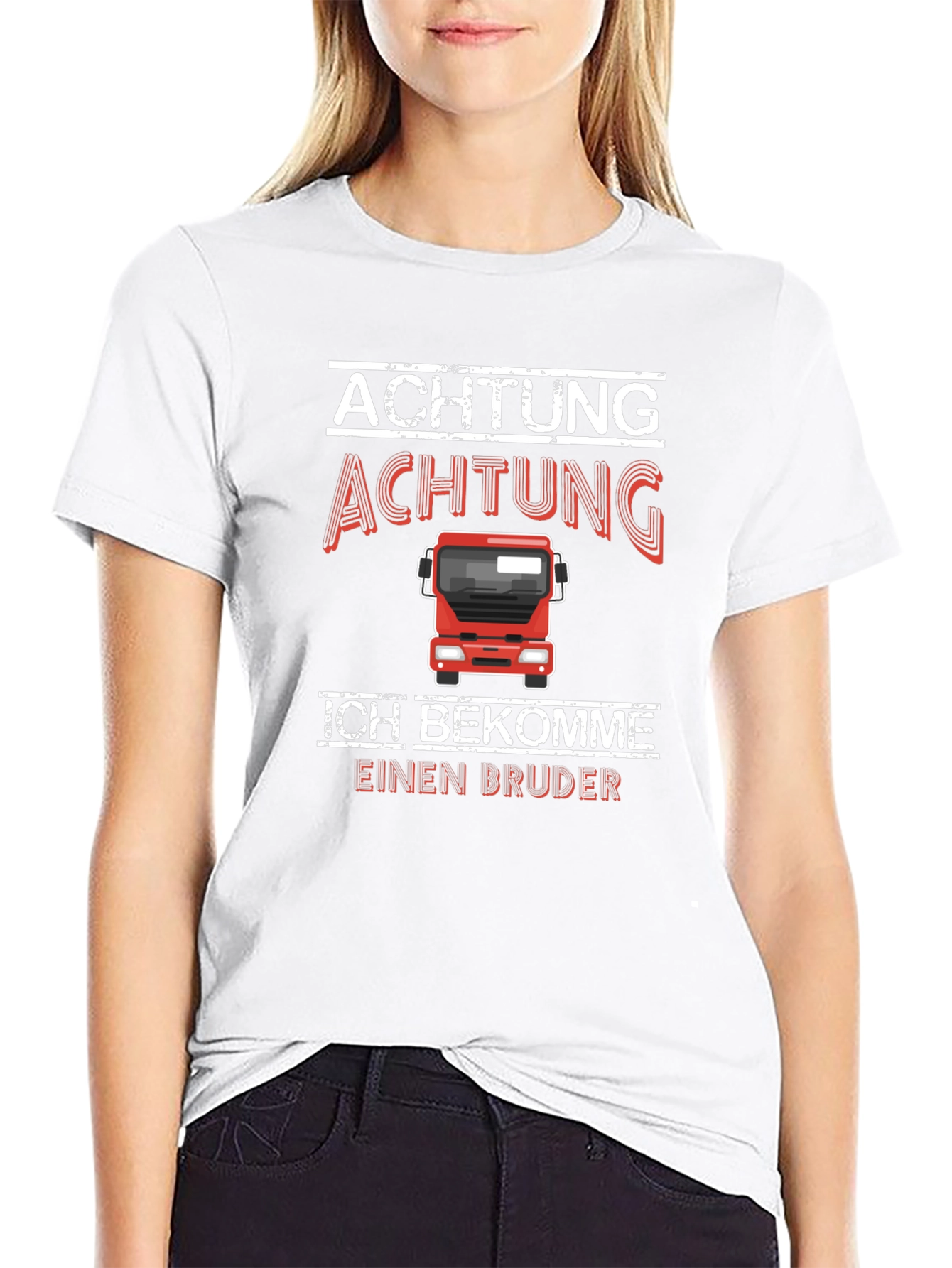 Achtung Bruder T-Shirt - Im Getting A Brother