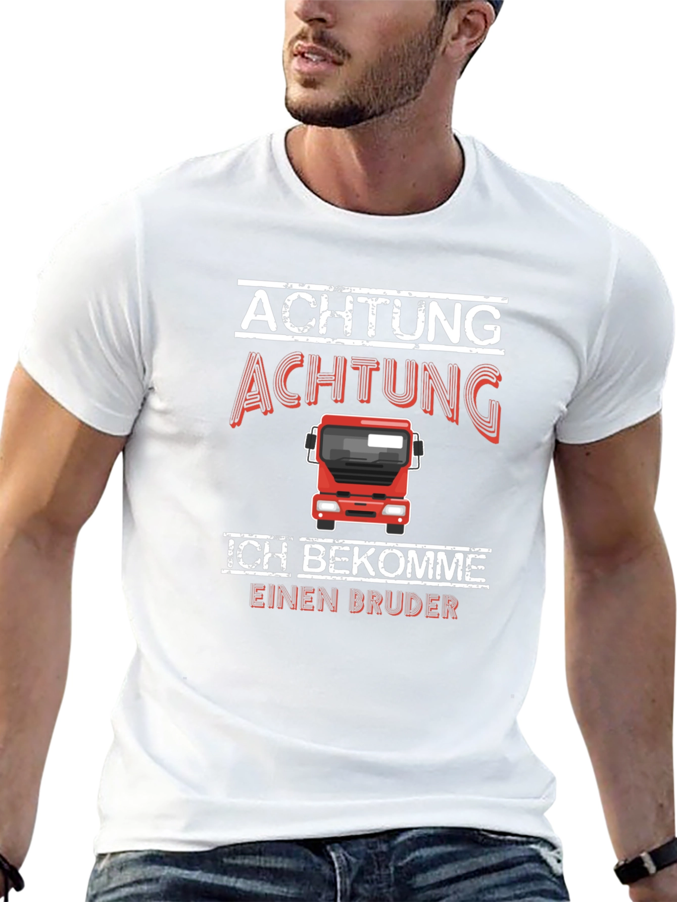 Achtung Bruder T-Shirt - Im Getting A Brother