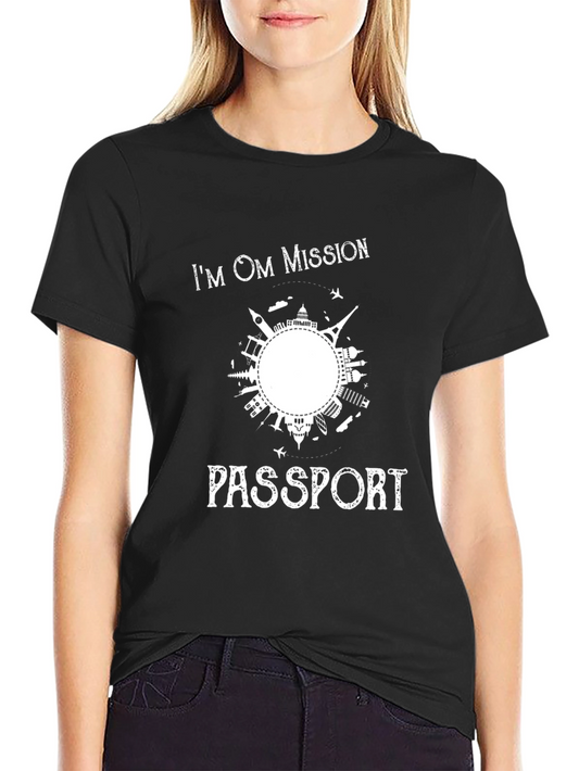 Im OM Mission Passport Graphic T-Shirt - Black