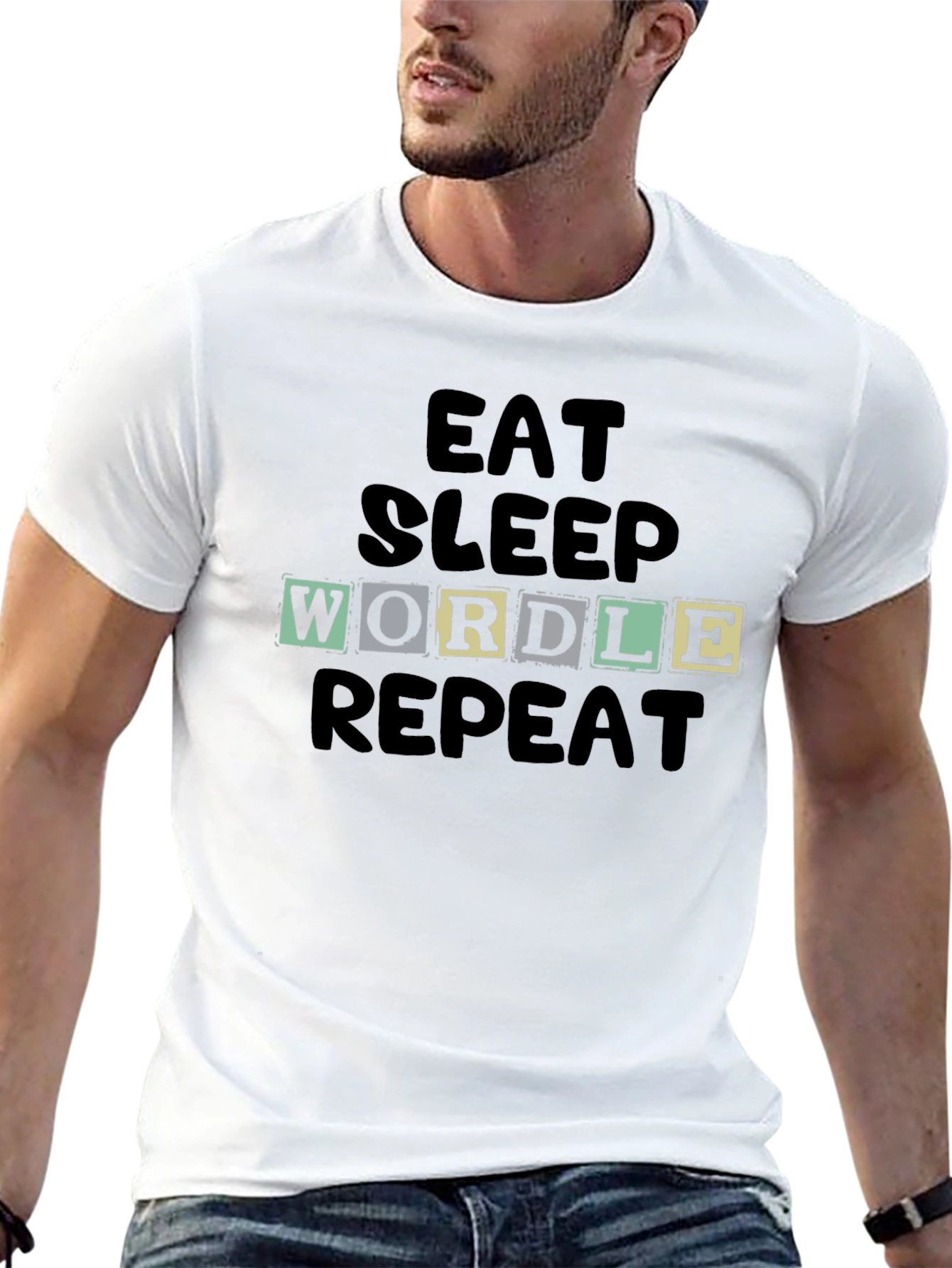 Eat Sleep Wordle Repeat T-Shirt