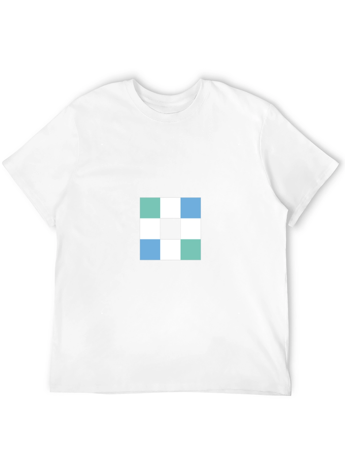 Geometric Grid T-Shirt - Modern Casual Style
