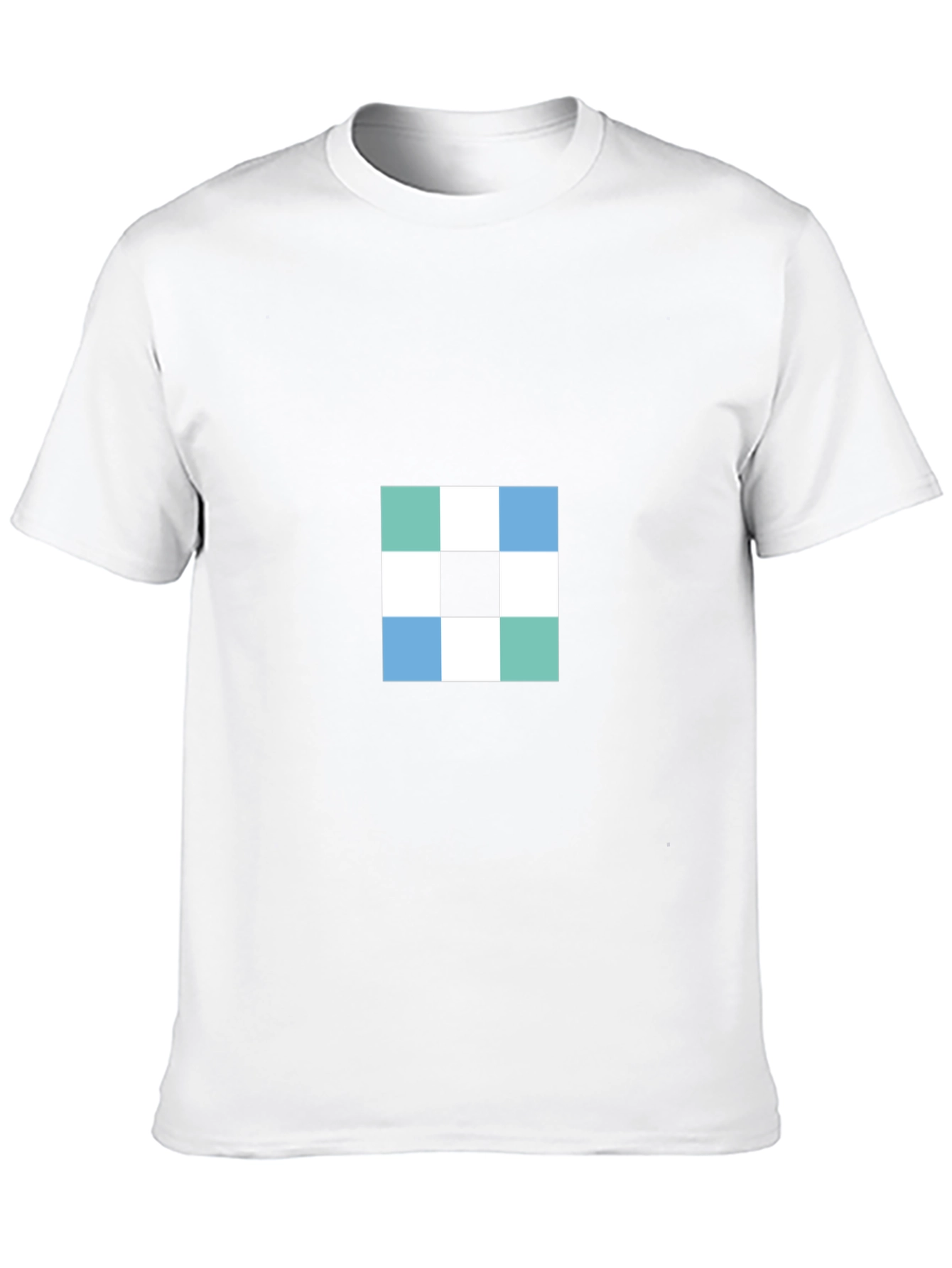 Geometric Grid T-Shirt - Modern Casual Style