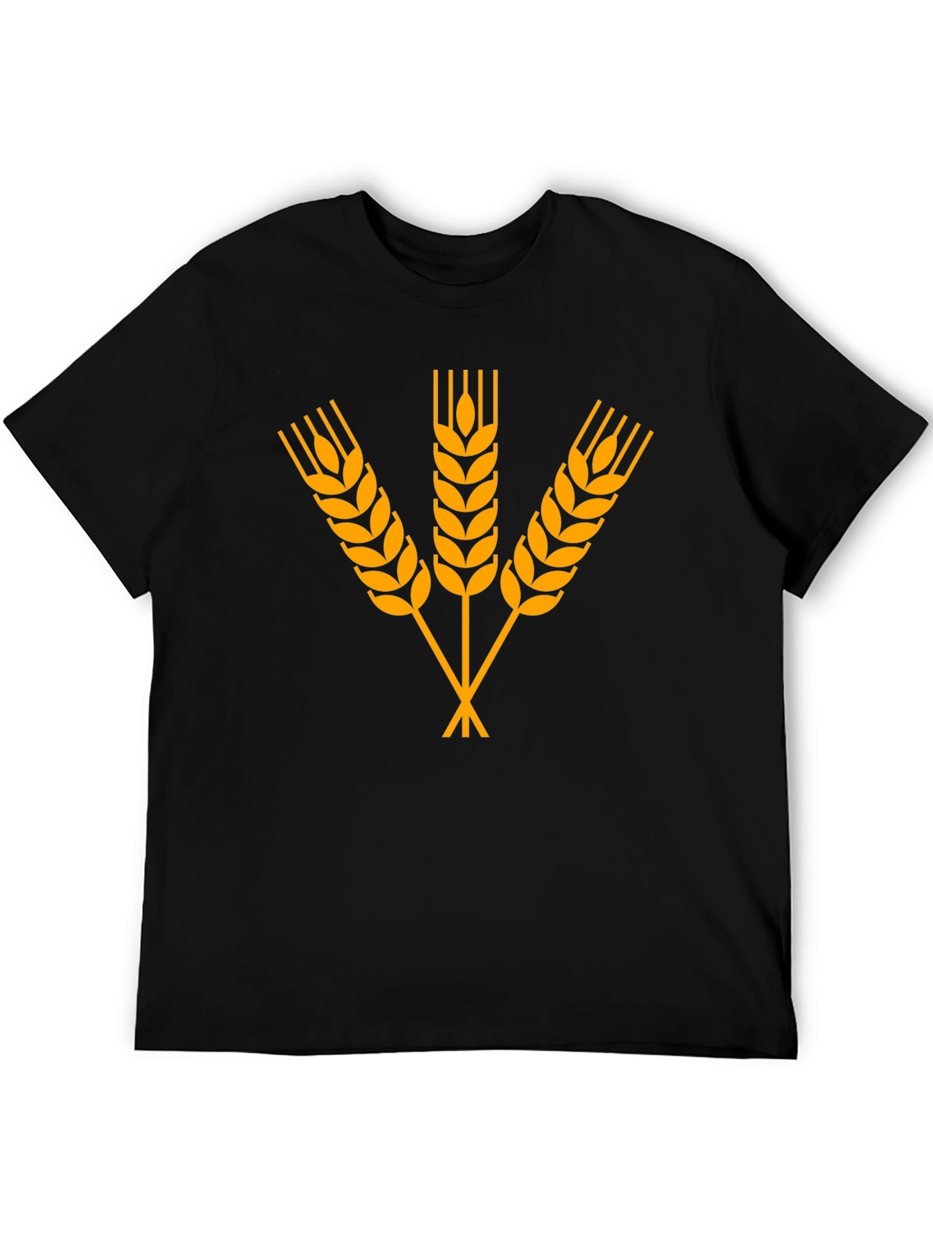 Wheat Graphic Black T-Shirt
