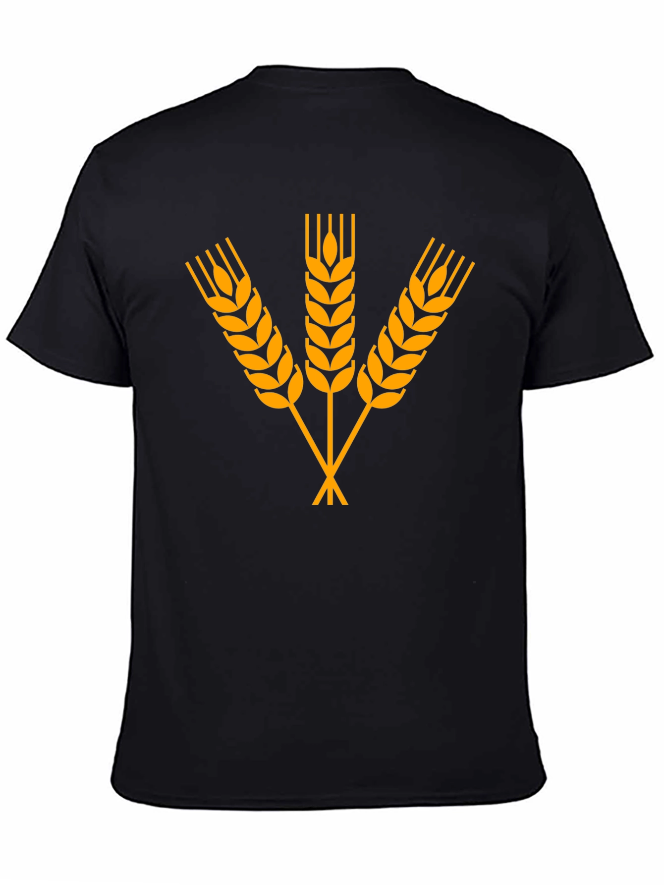 Wheat Graphic Black T-Shirt