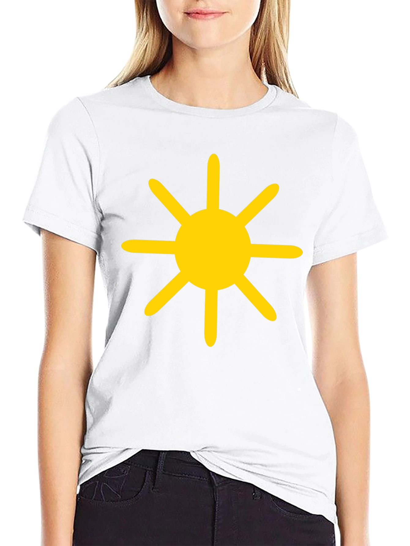 Sunburst Graphic Tee - Black Cotton Blend