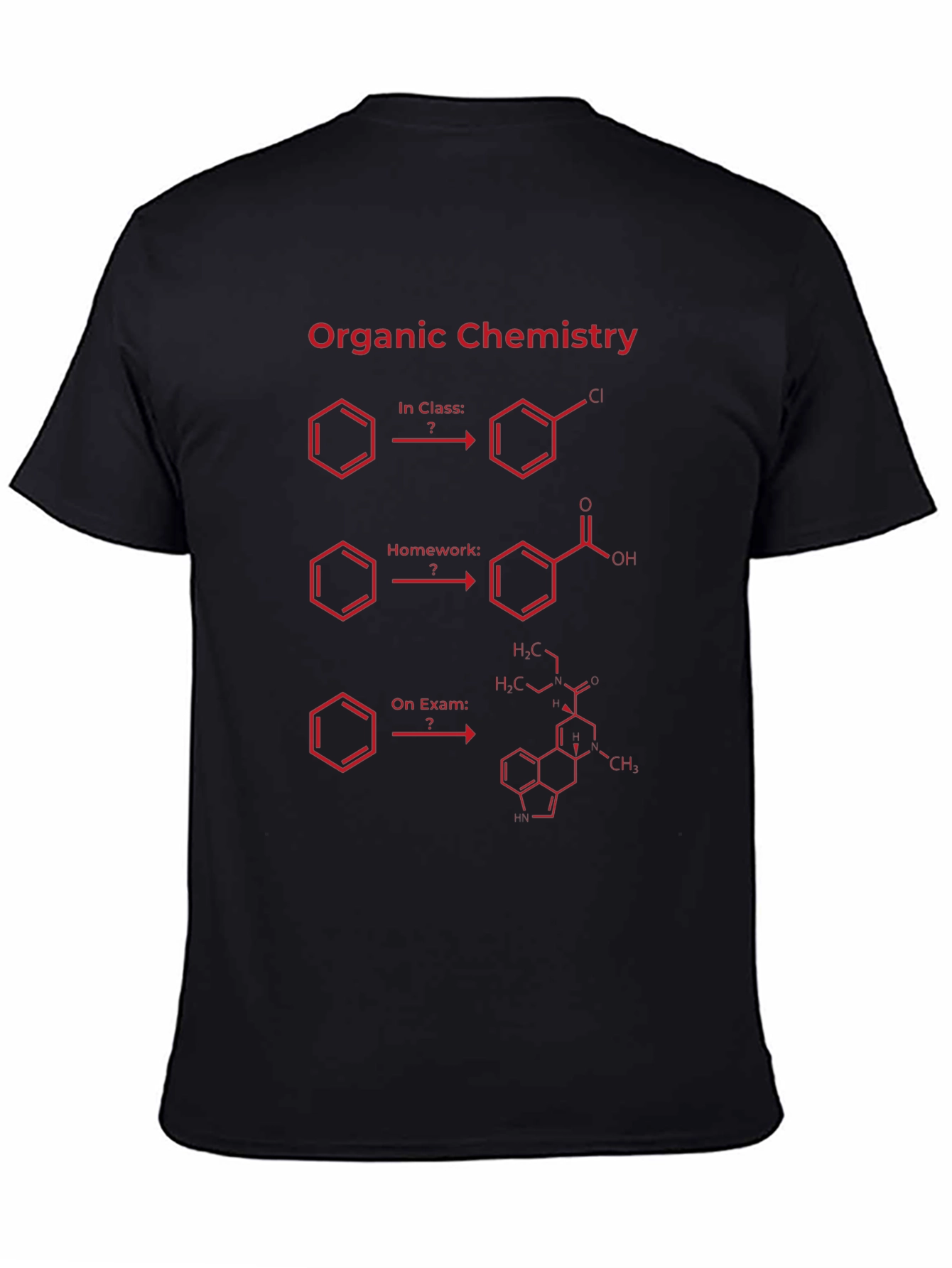 Organic Chemistry T-Shirt - Exam Humor Tee