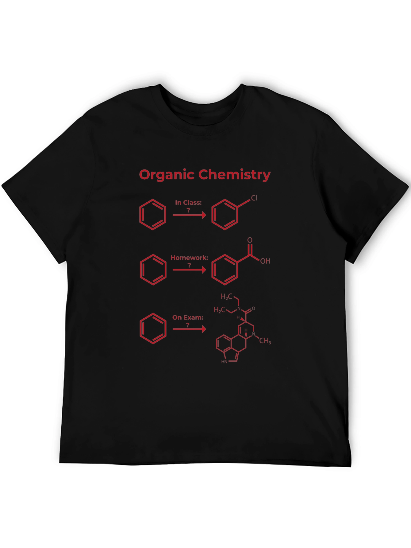 Organic Chemistry T-Shirt - Exam Humor Tee