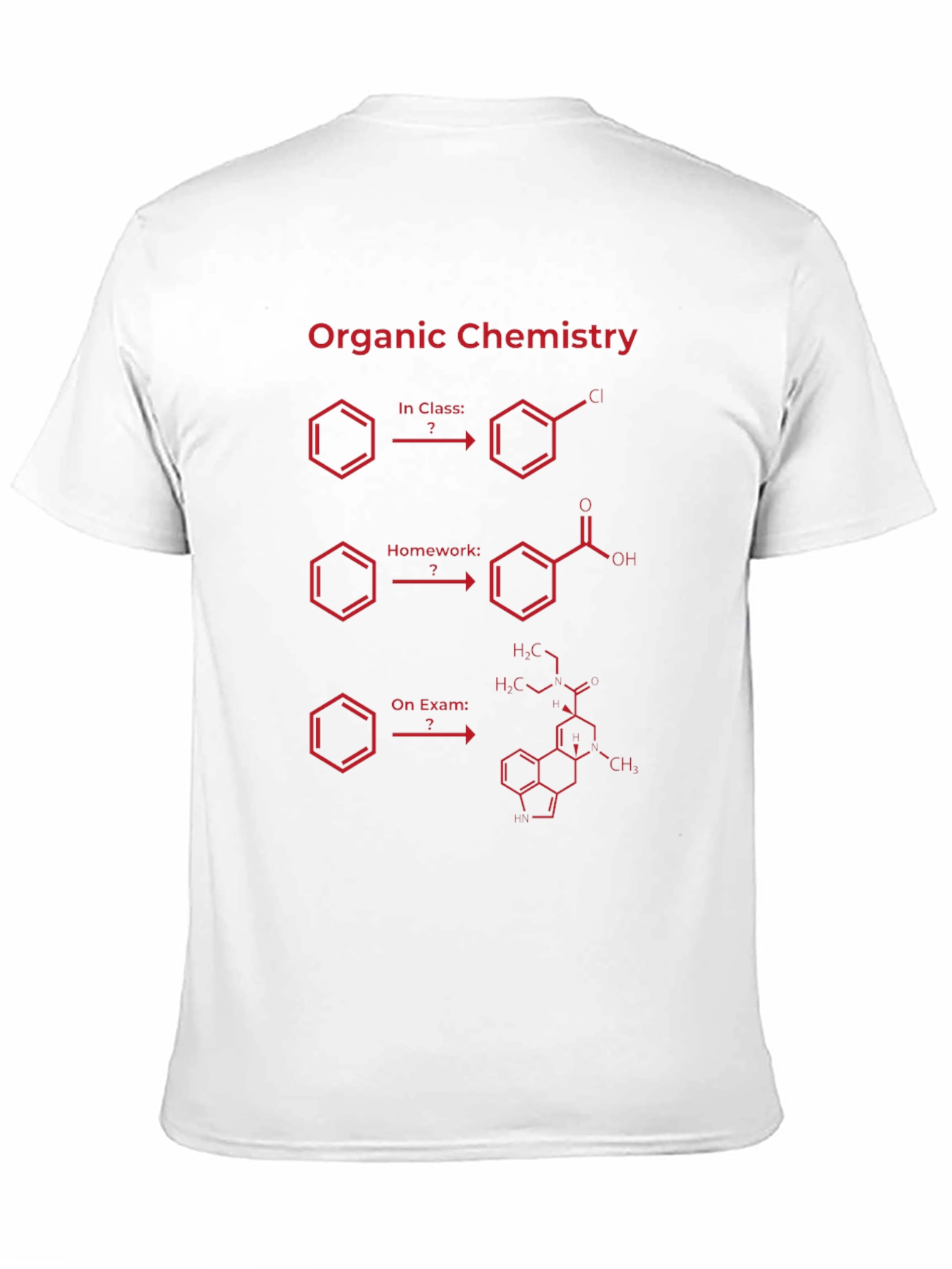 Organic Chemistry T-Shirt - Exam Humor Tee