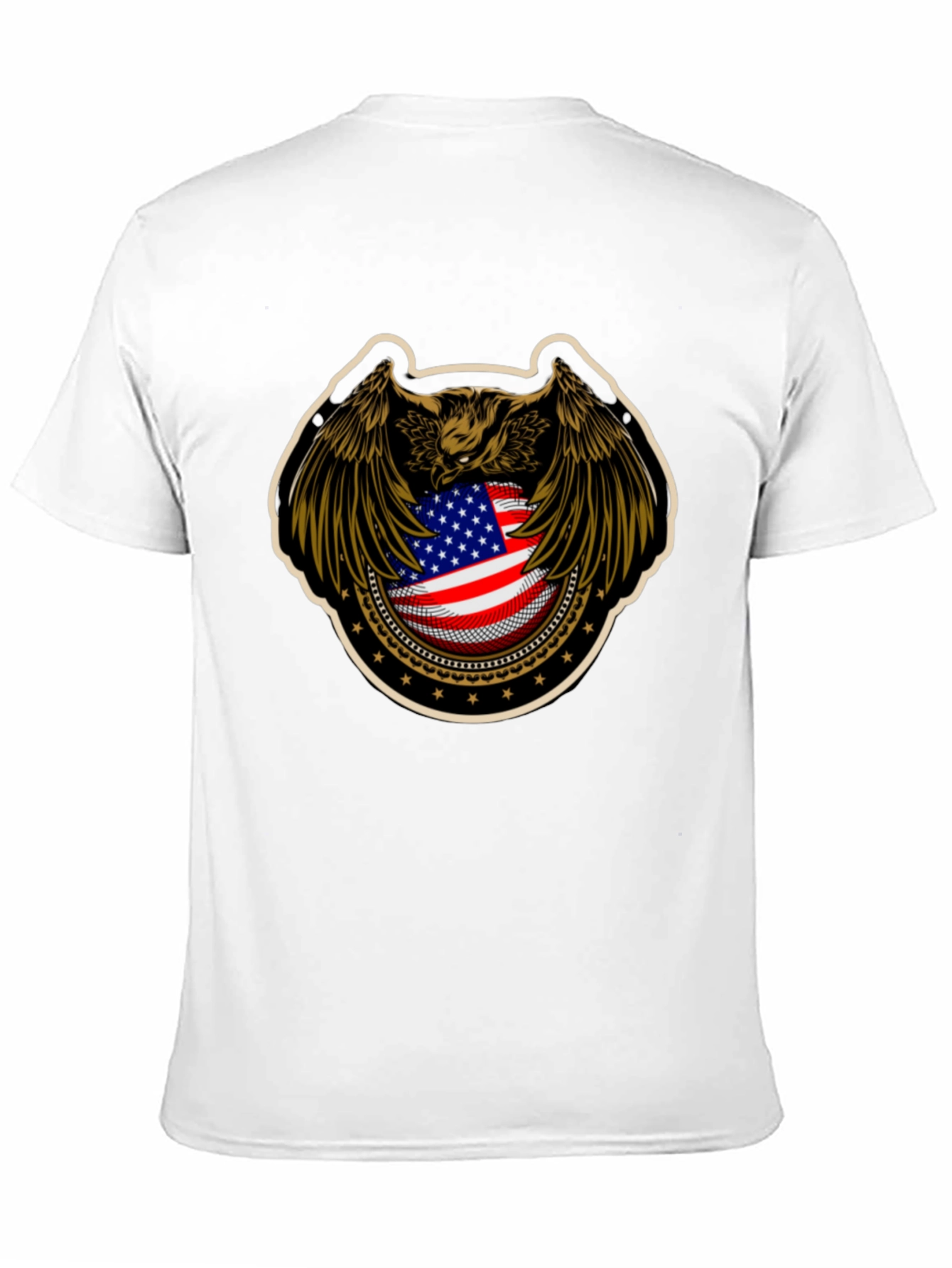 American Eagle Flag Graphic Black T-Shirt