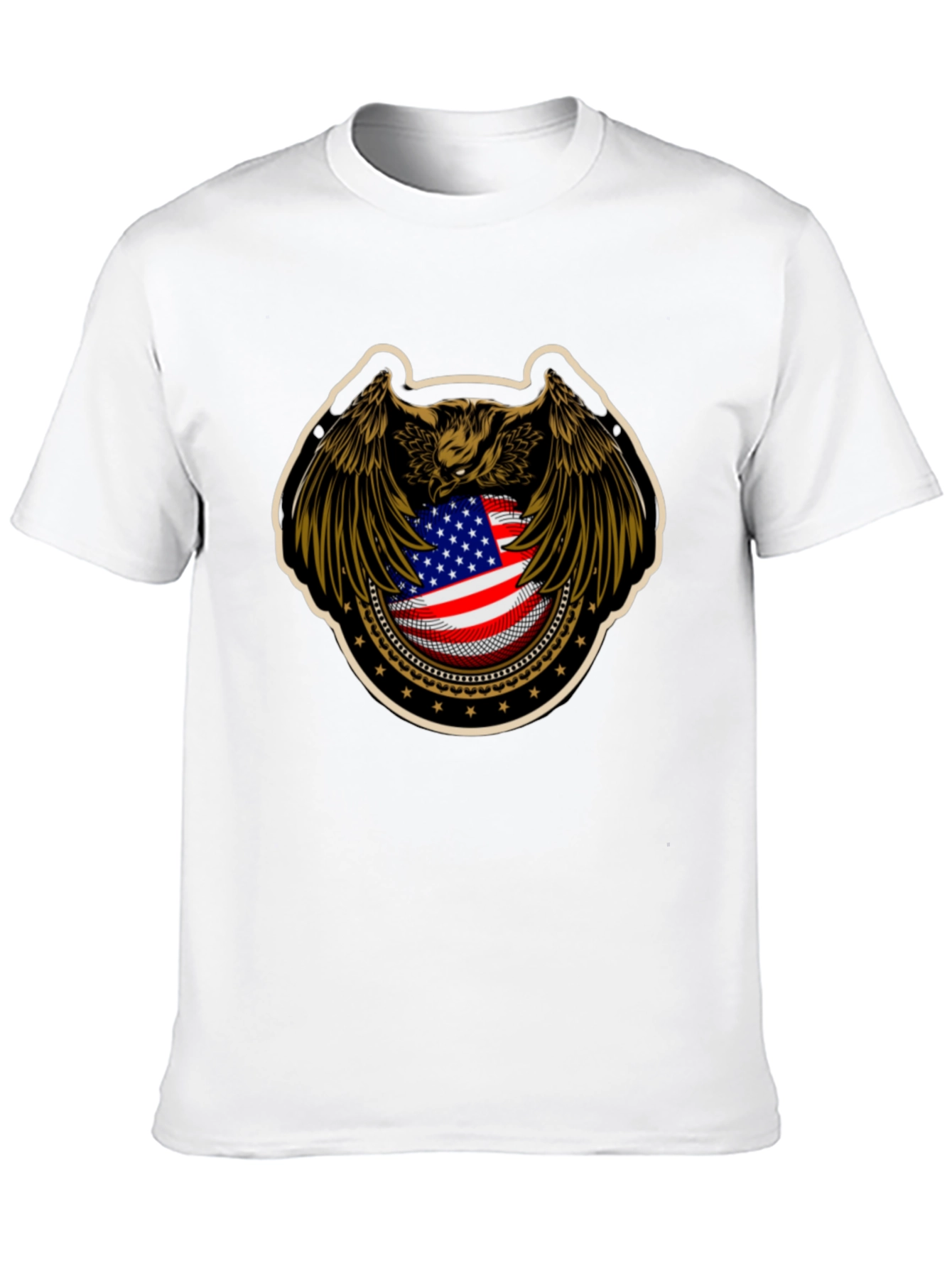American Eagle Flag Graphic Black T-Shirt