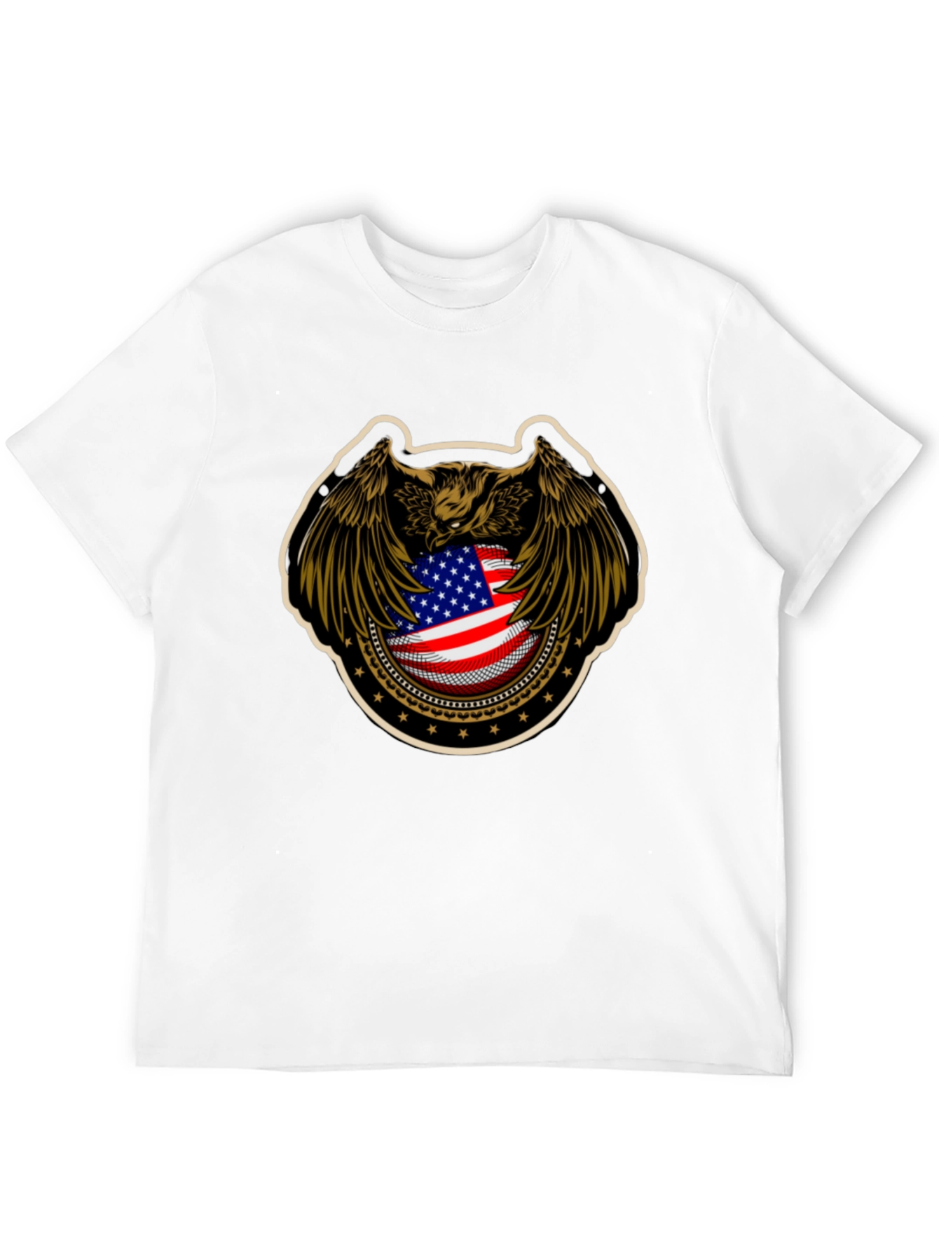 American Eagle Flag Graphic Black T-Shirt