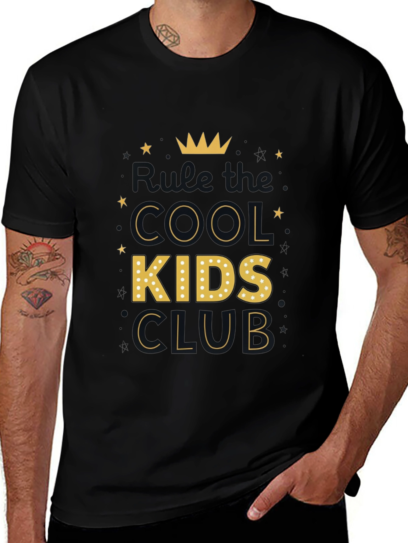 Cool Kids Club Black Graphic Tee