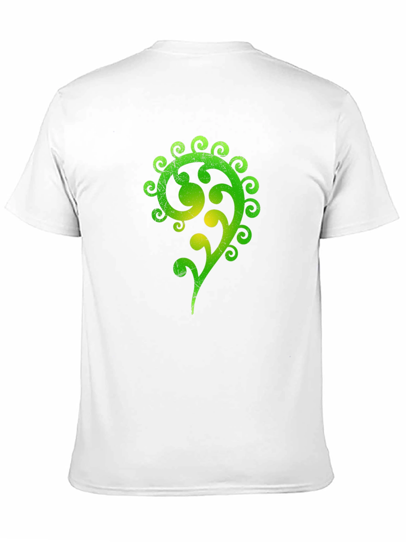 Green Celtic Swirl Design Black T-Shirt
