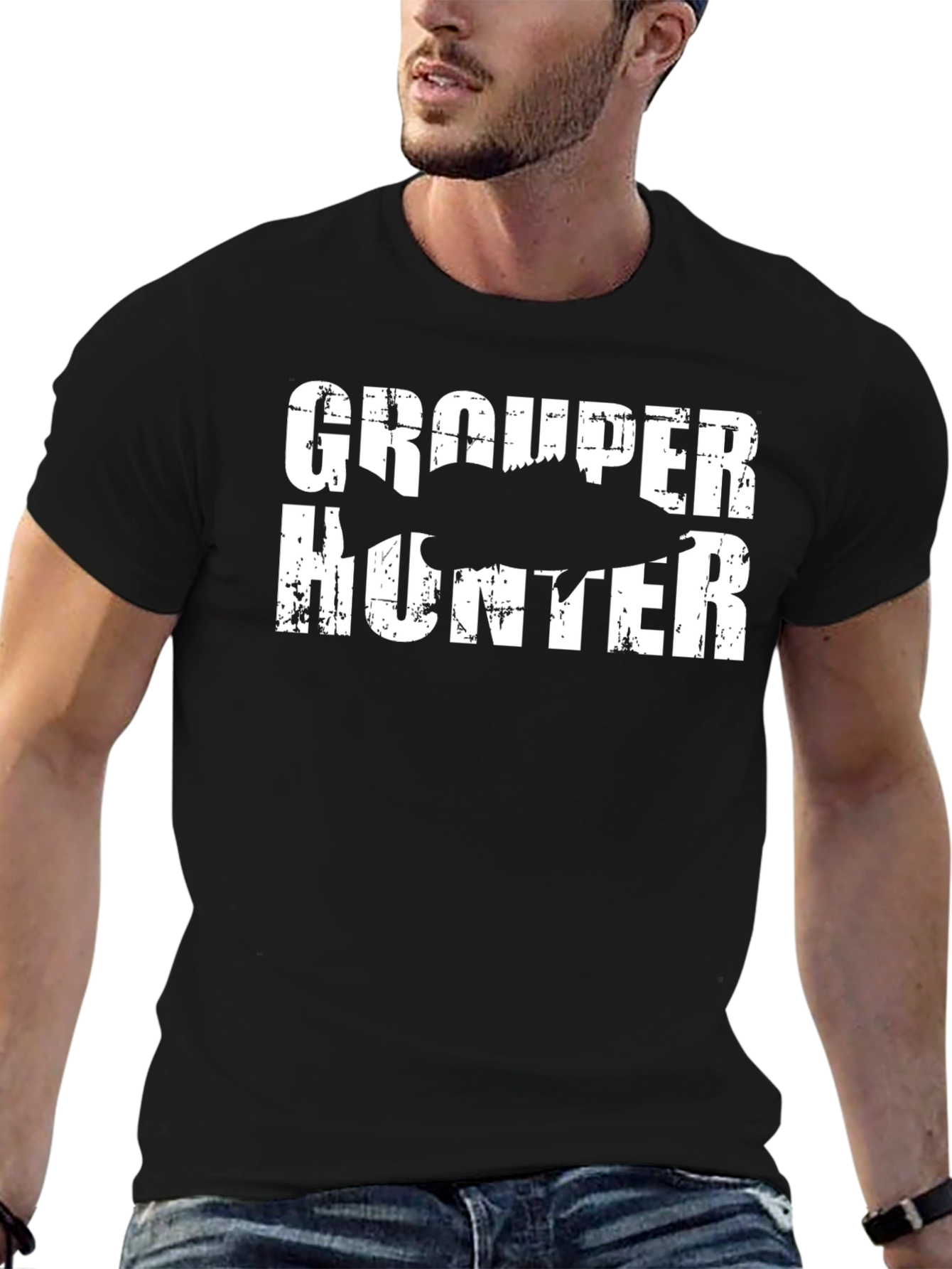 Grouper Hunter Graphic Tee - Fishing Apparel