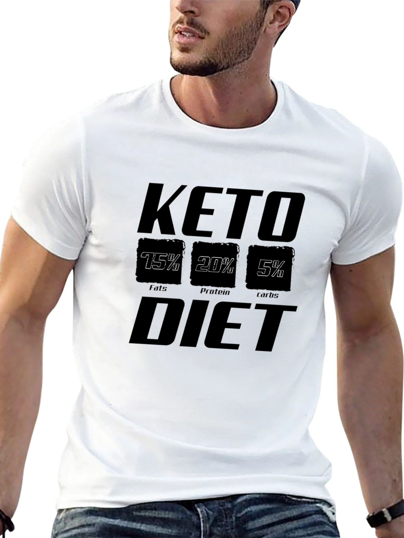 Keto Diet T-Shirt - Black Graphic Tee