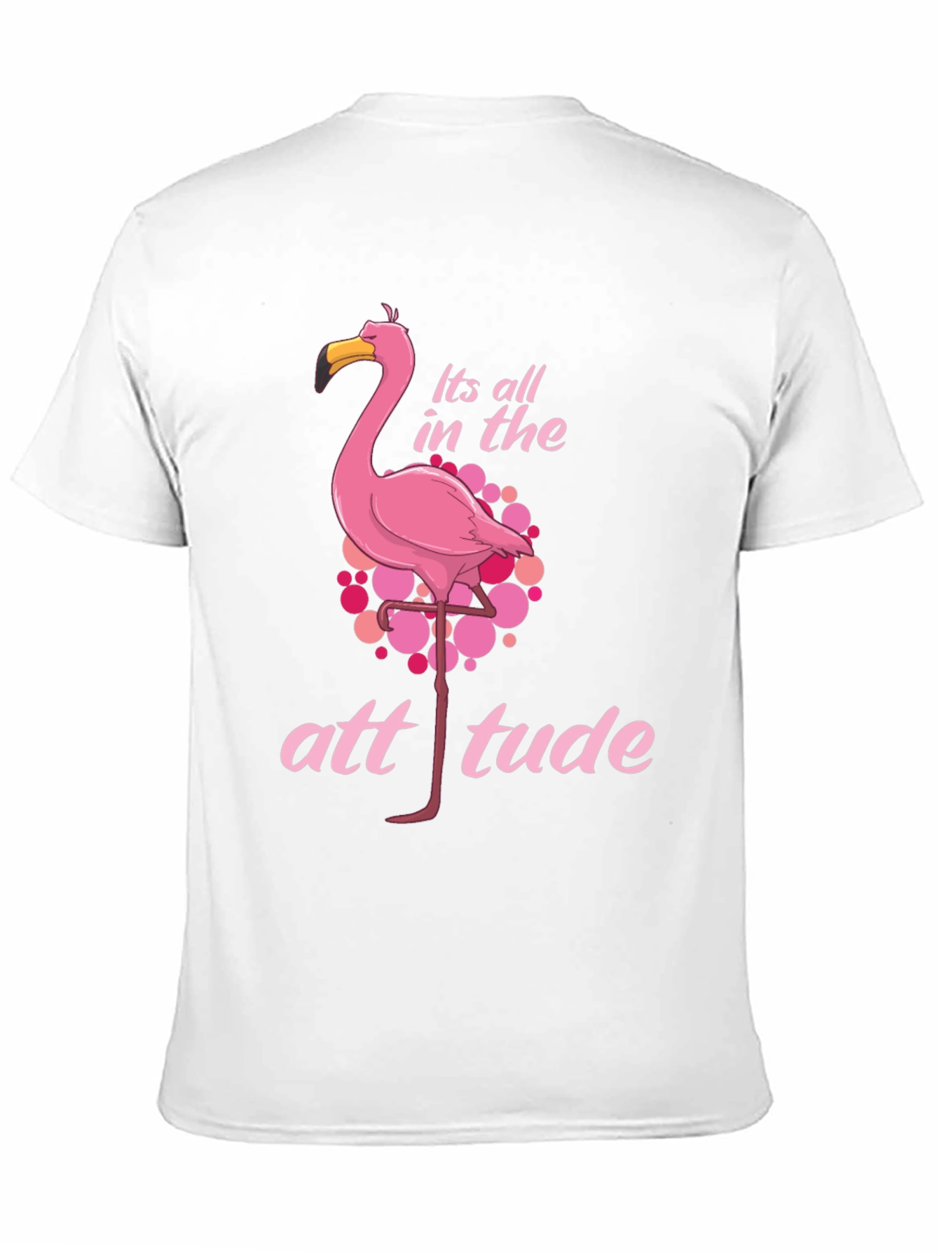 Flamingo Attitude Black T-Shirt