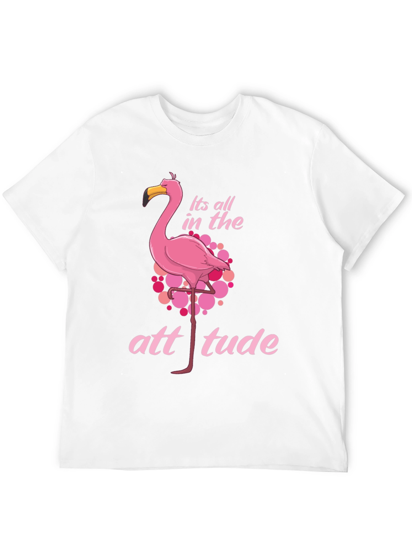 Flamingo Attitude Black T-Shirt