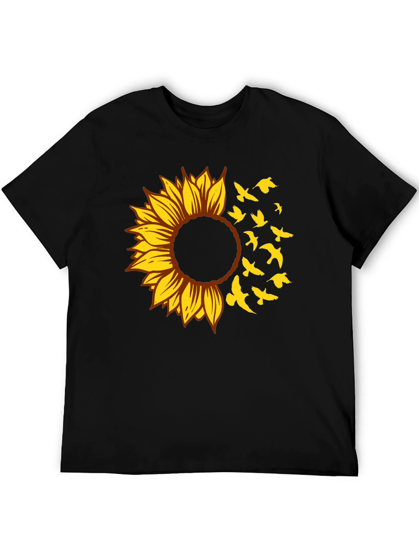 Sunflower Bird T-Shirt - Stylish Graphic Tee