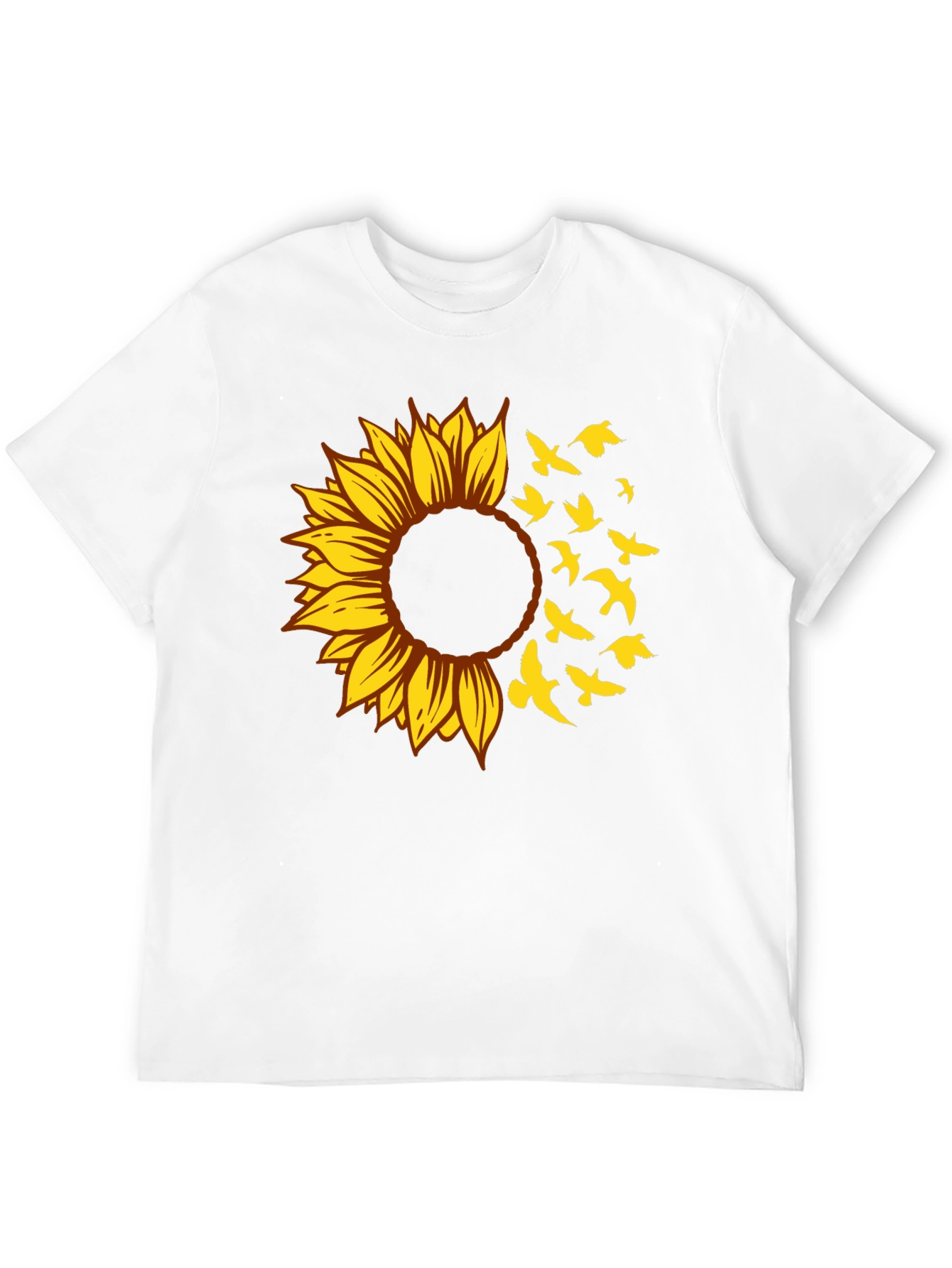 Sunflower Bird T-Shirt - Stylish Graphic Tee