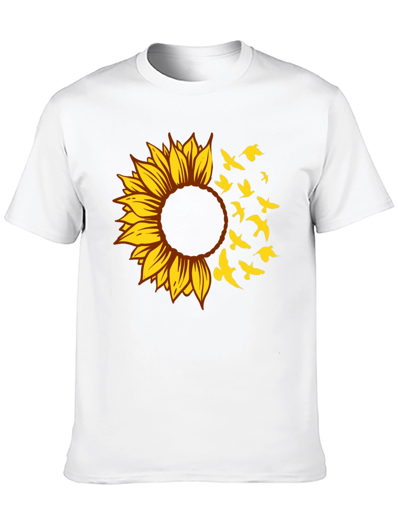 Sunflower Bird T-Shirt - Stylish Graphic Tee