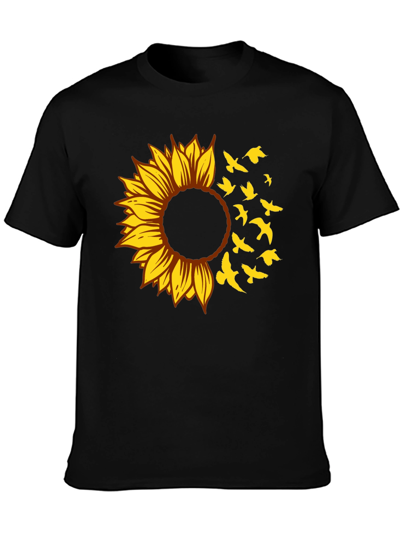 Sunflower Bird T-Shirt - Stylish Graphic Tee