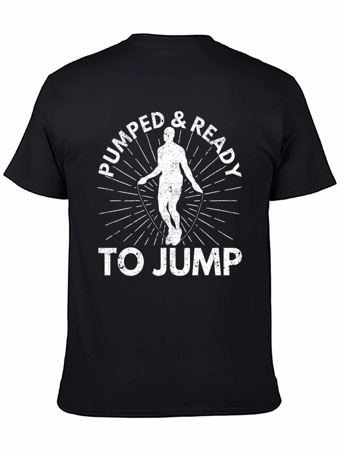 Pumped & Ready To Jump Black T-Shirt