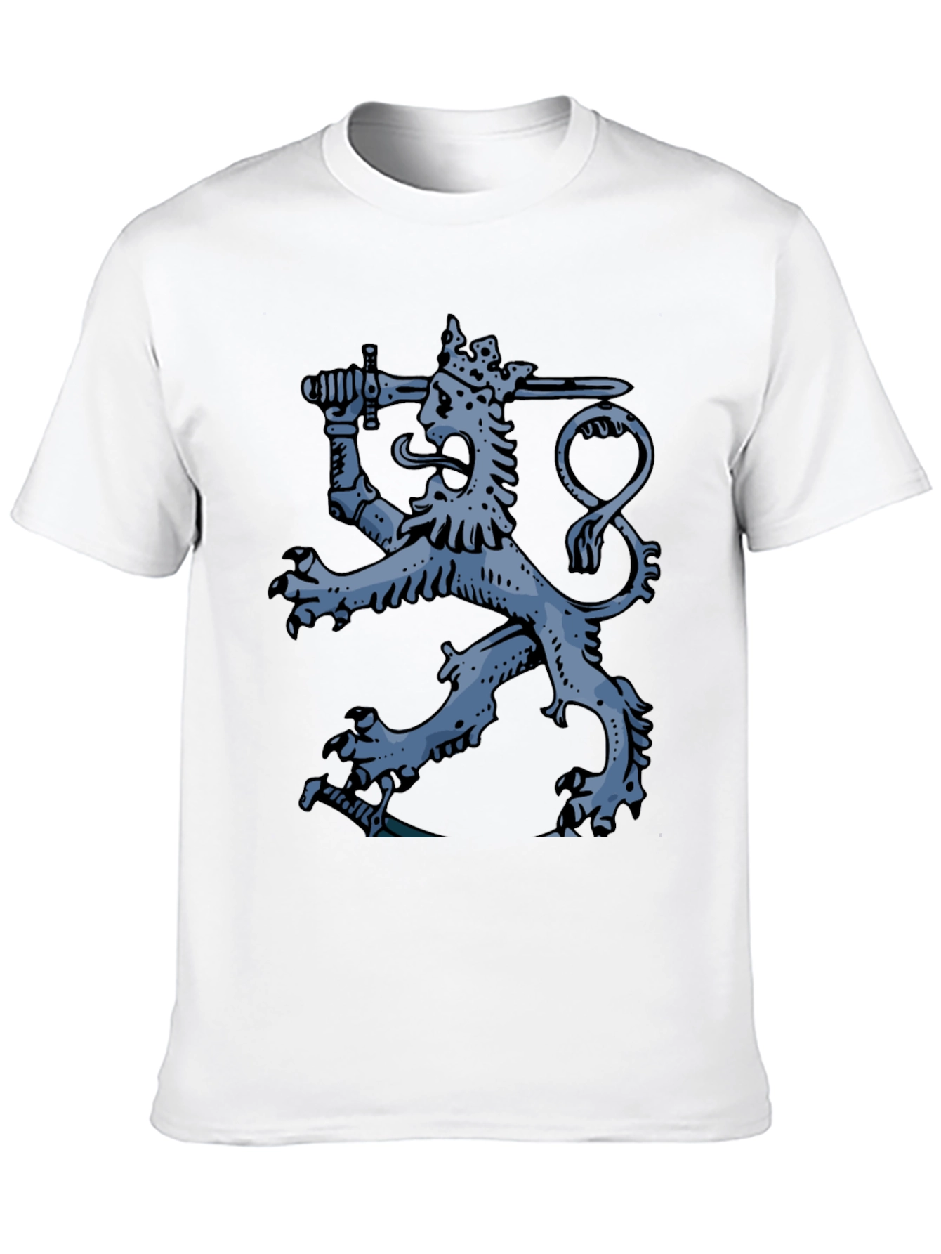 Finnish Lion Graphic Tee - Cool Finland T-Shirt