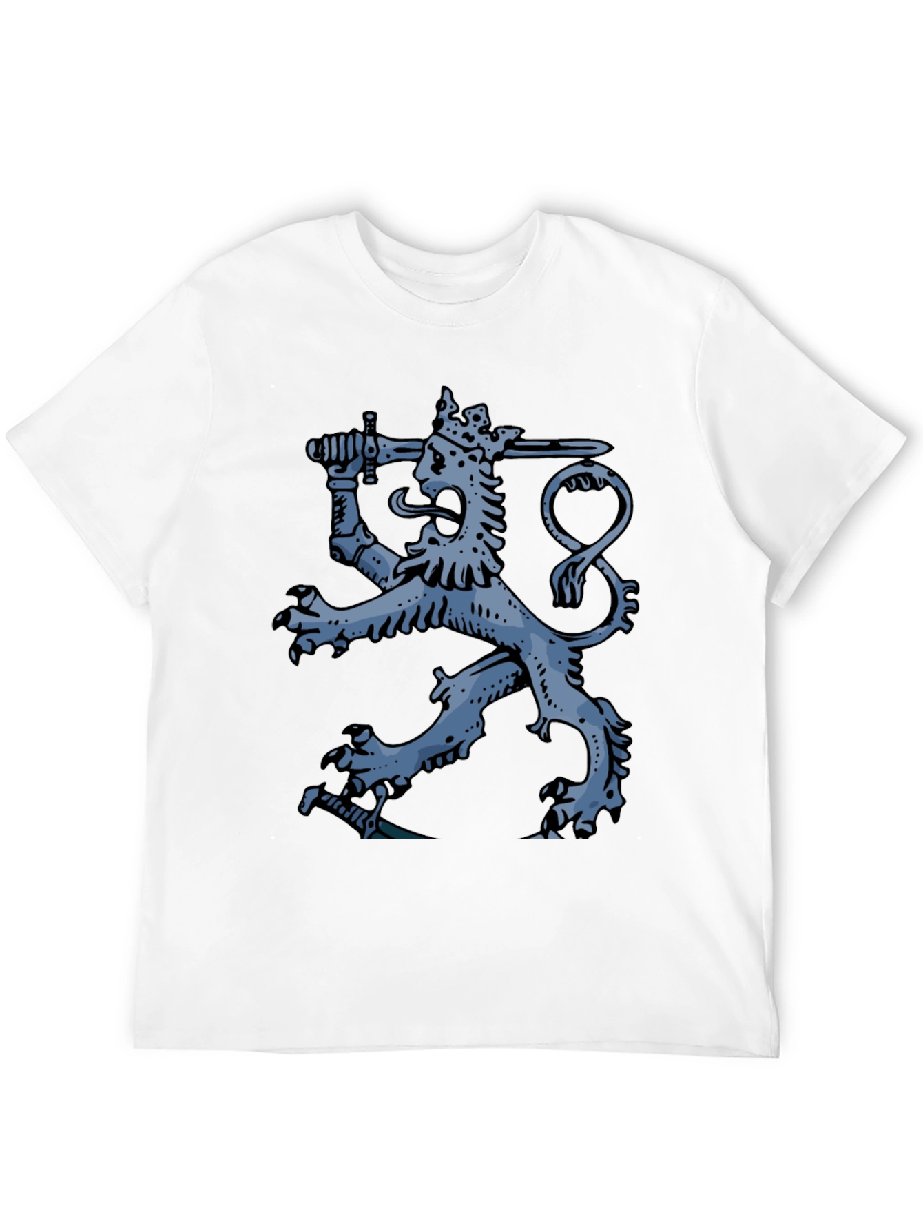 Finnish Lion Graphic Tee - Cool Finland T-Shirt