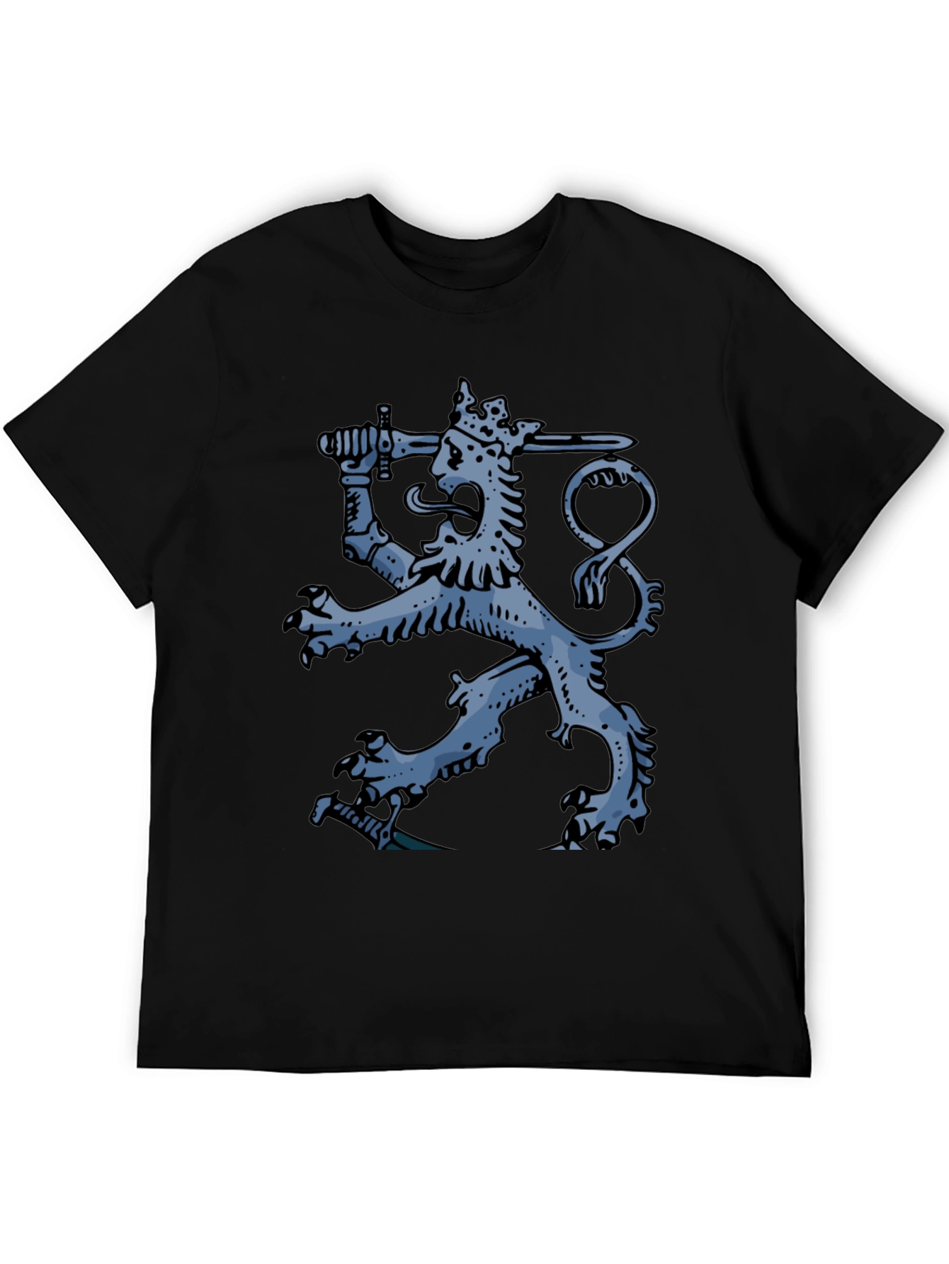 Finnish Lion Graphic Tee - Cool Finland T-Shirt