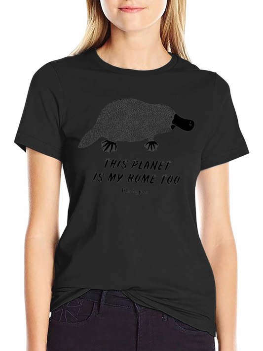 Platypus Planet Tee - Soft Cotton Graphic T-Shirt