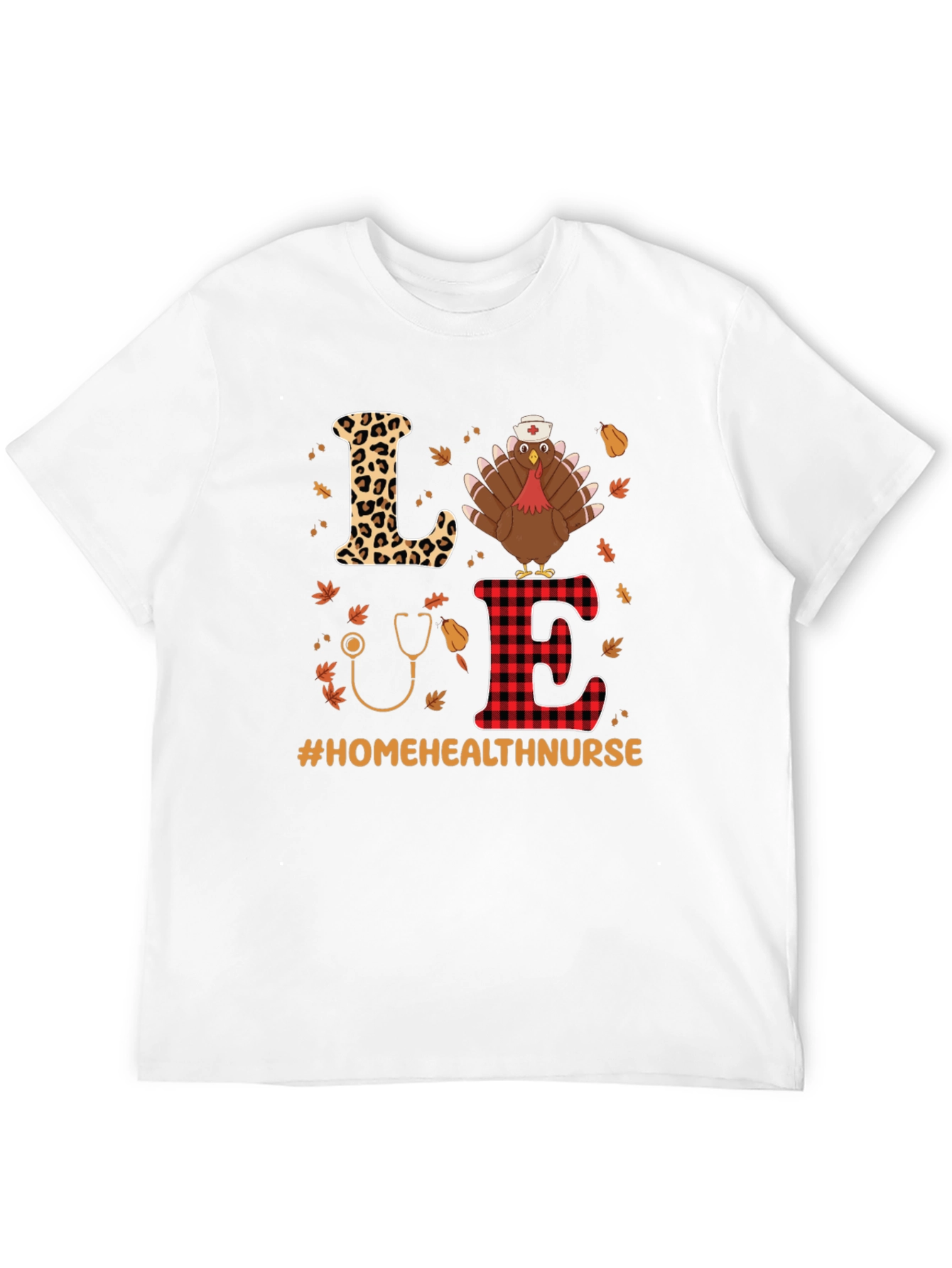 Home Health Nurse Thanksgiving Turkey T-Shirt