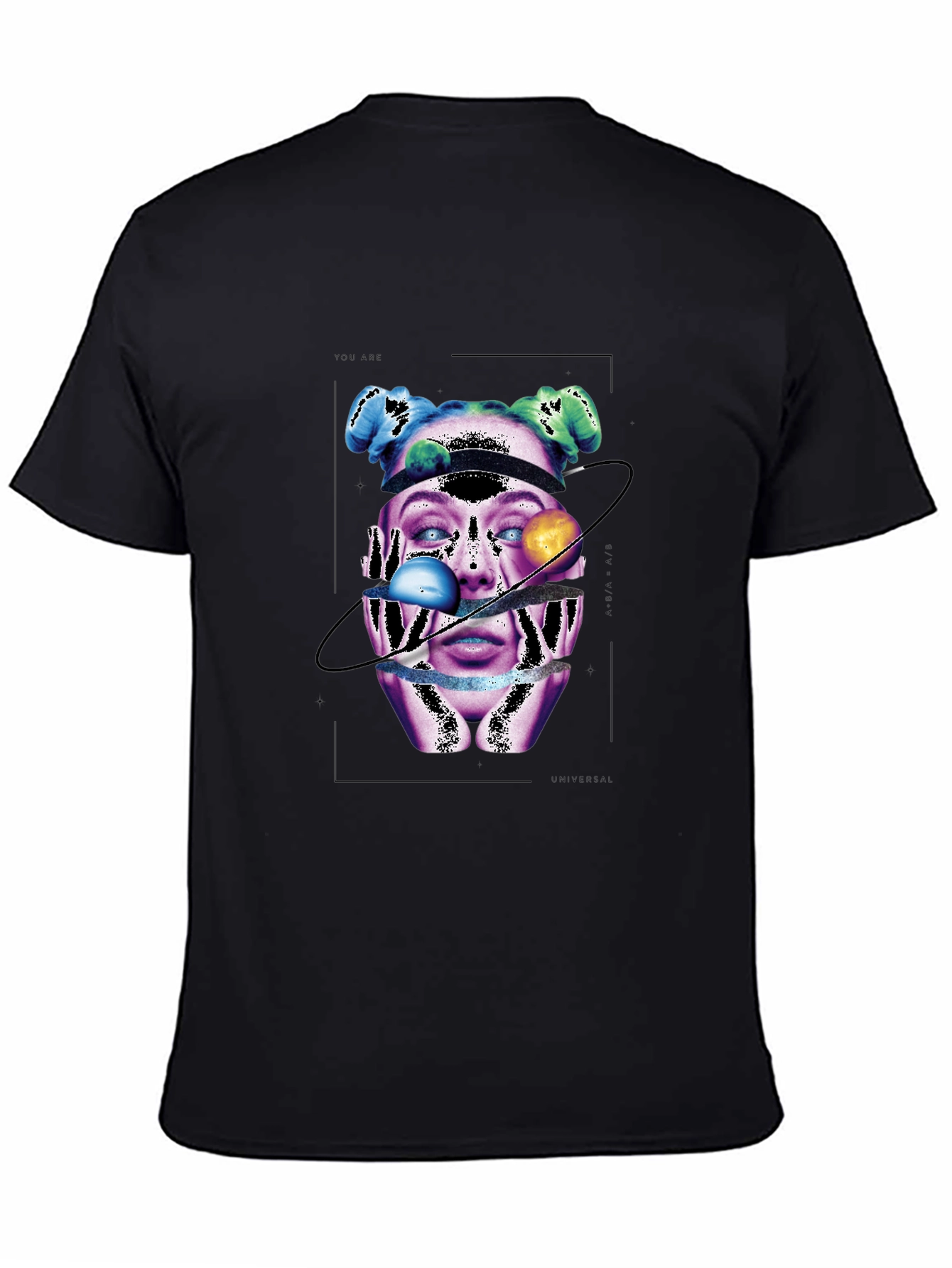 Cosmic Woman Graphic T-Shirt - Black