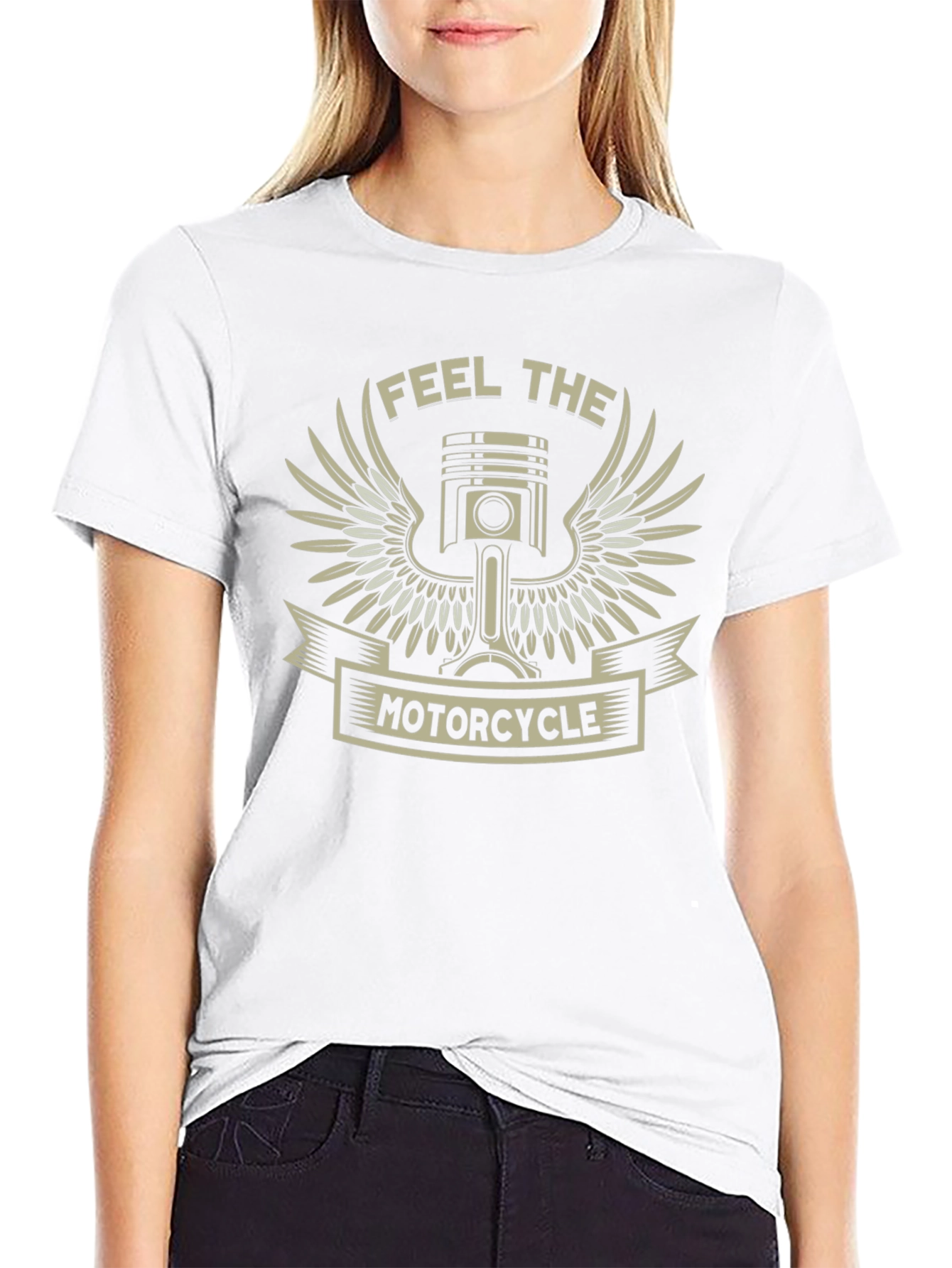 Feel The Motorcycle - Biker T-Shirt