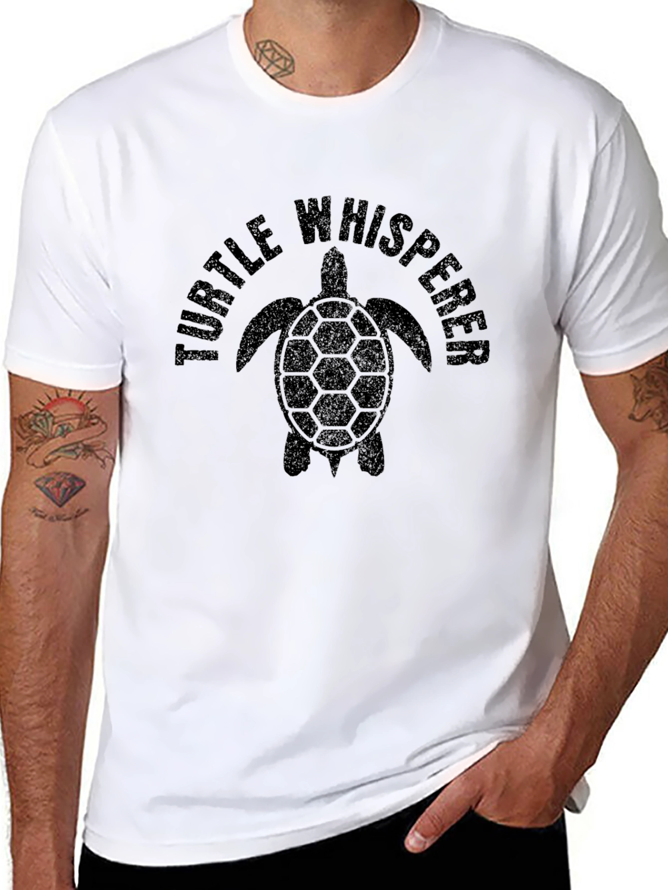 Turtle Whisperer Graphic T-Shirt - Black