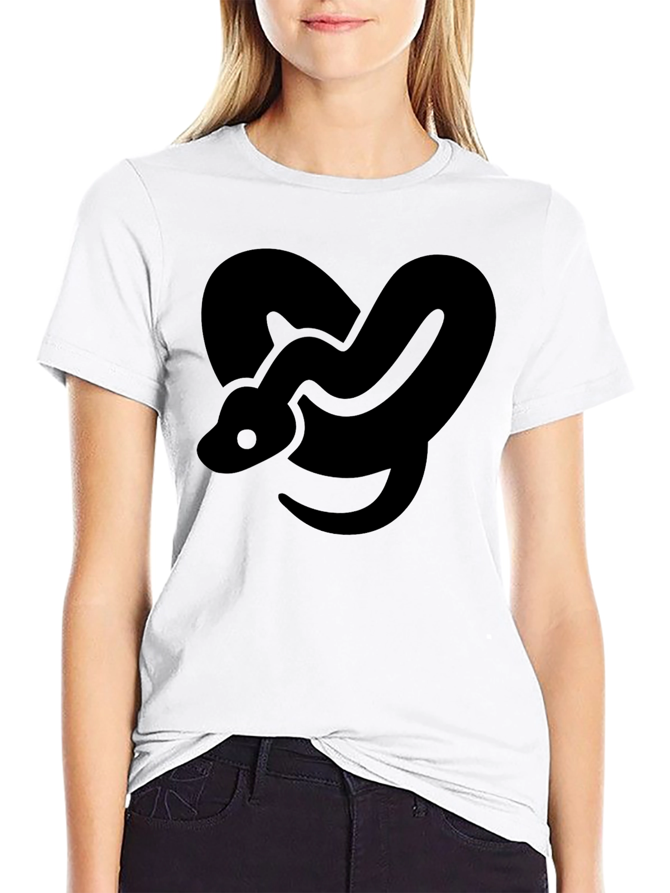 Snake Graphic Black T-Shirt