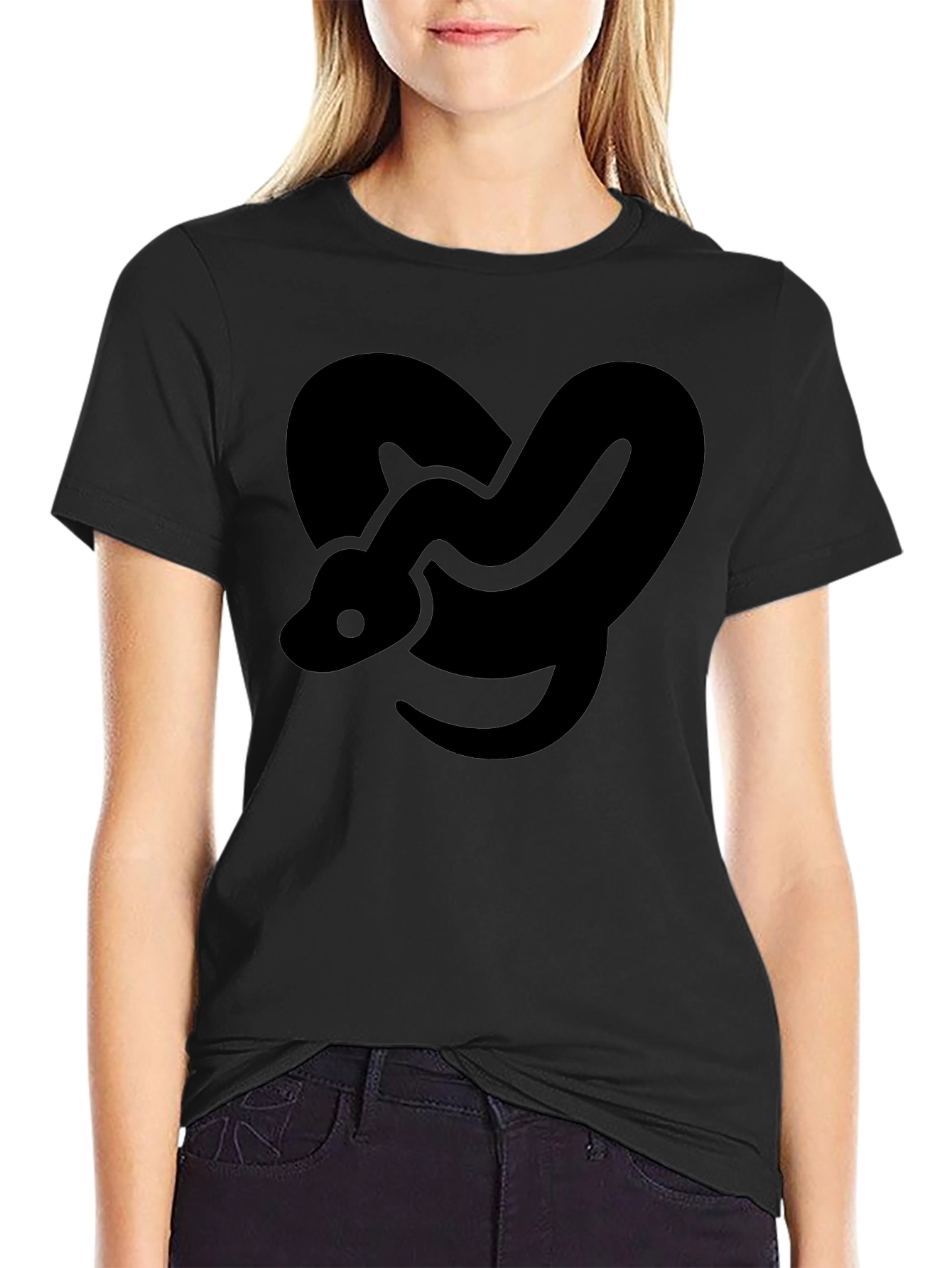 Snake Graphic Black T-Shirt