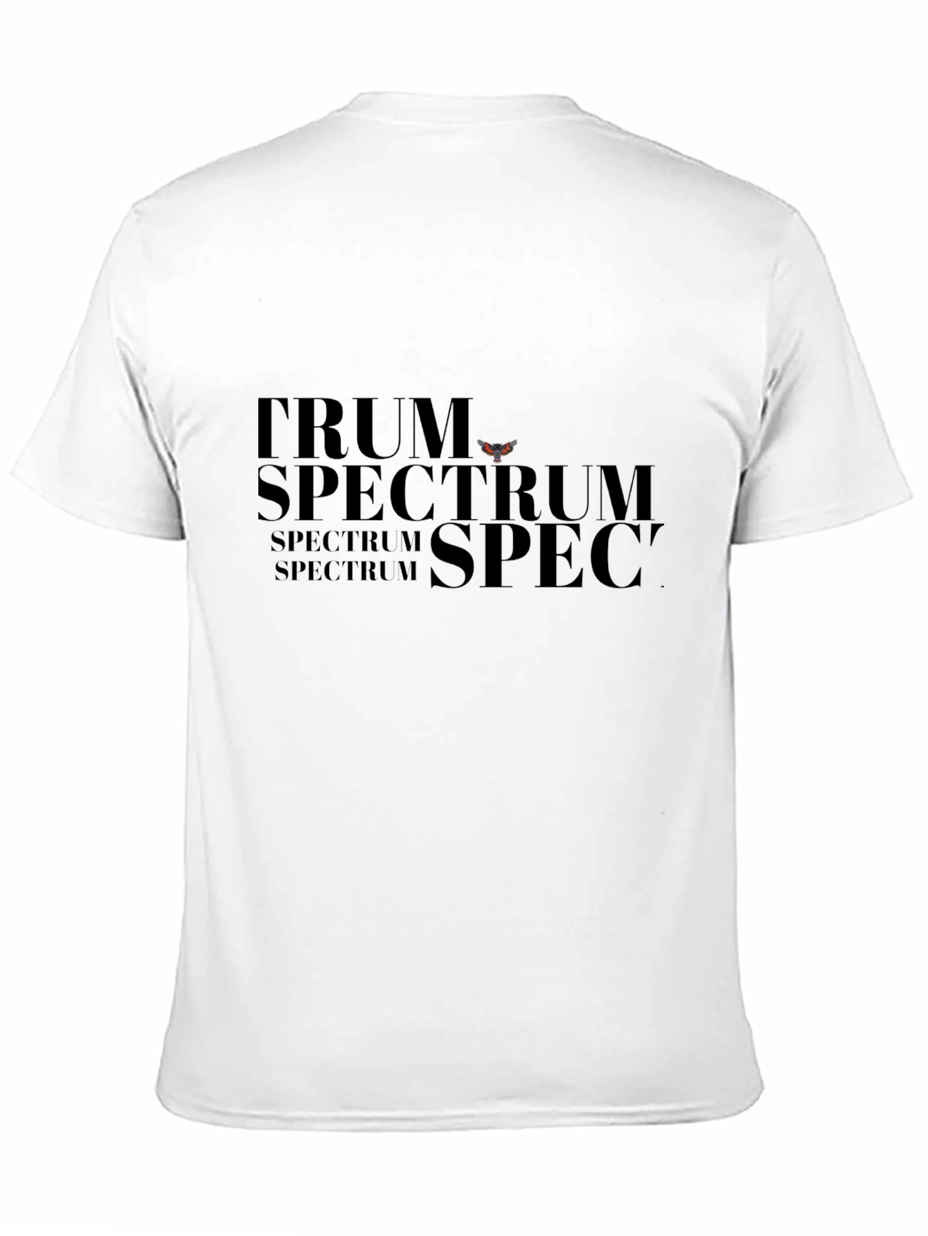 Trendy Spectrum Graphic Print Black T-Shirt