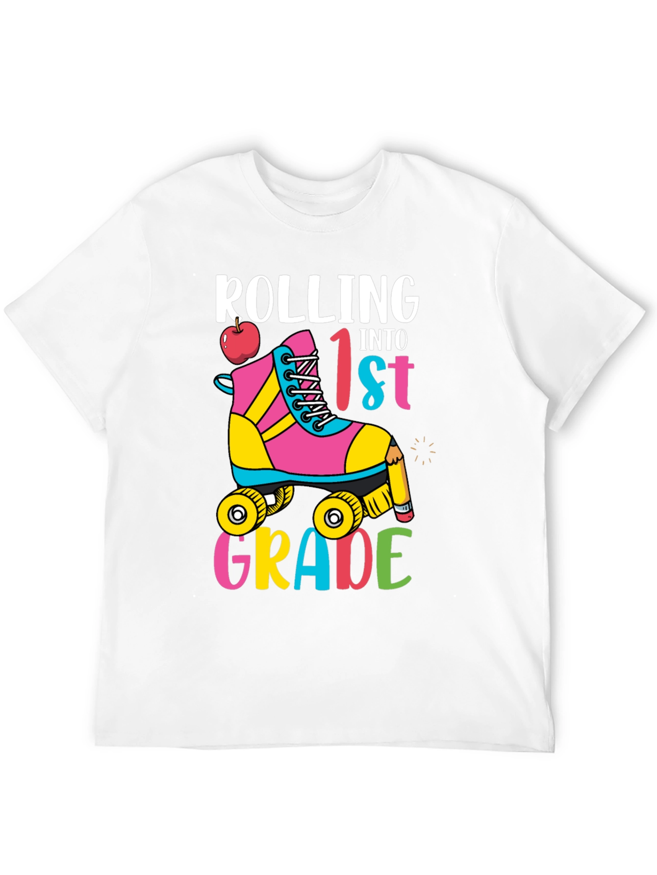 Rolling Into 1st Grade Roller Skate T-Shirt