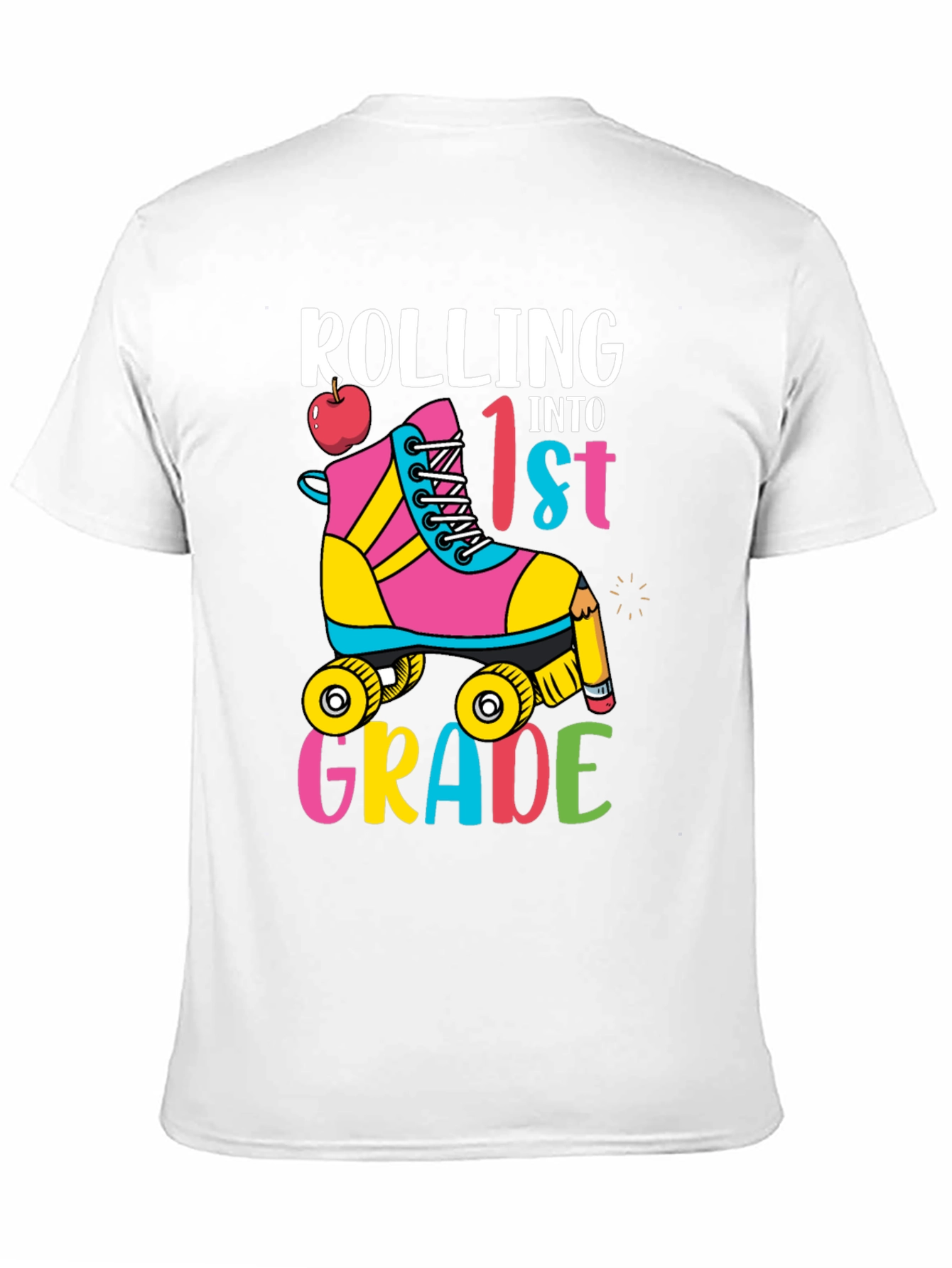 Rolling Into 1st Grade Roller Skate T-Shirt