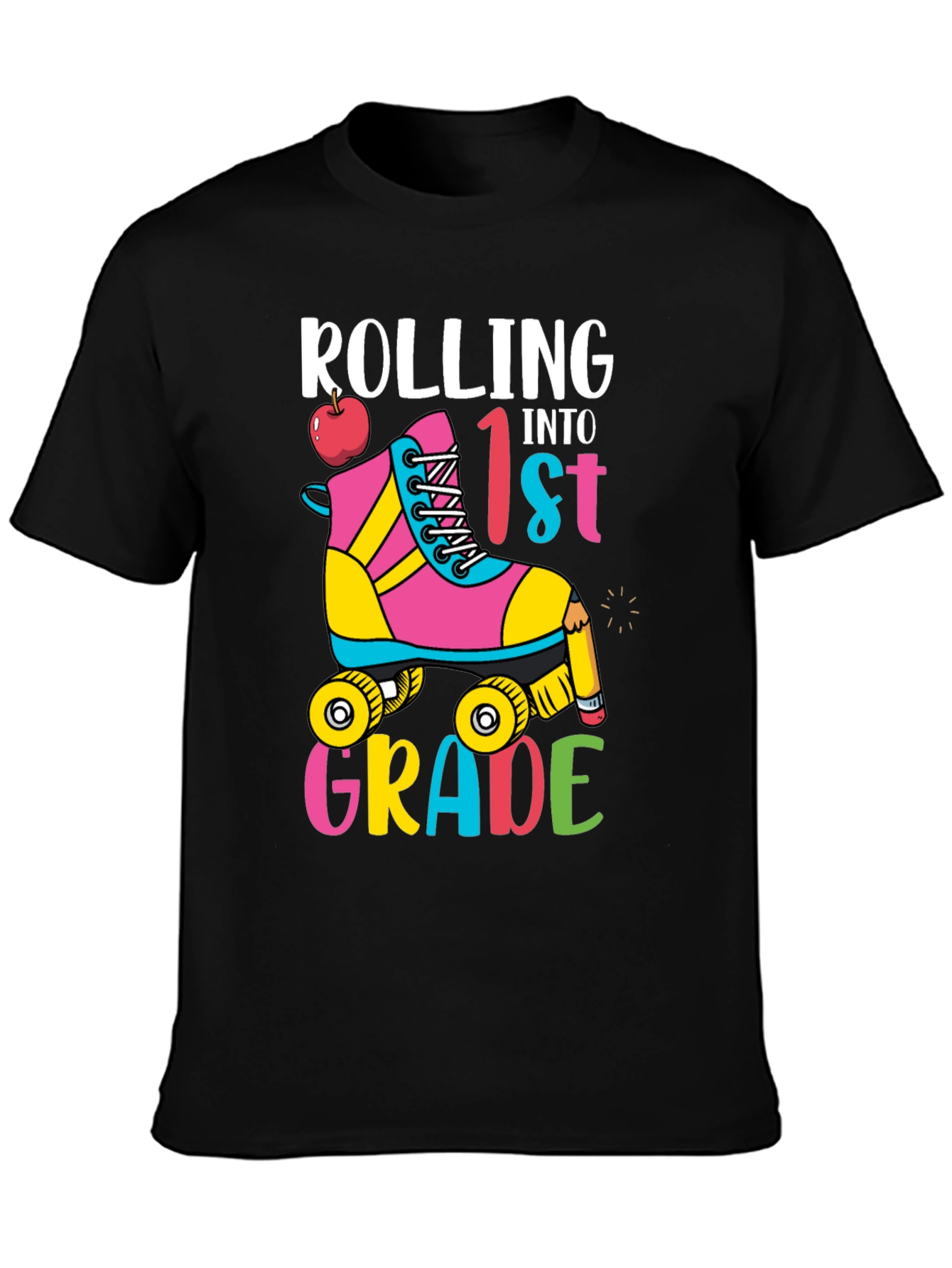 Rolling Into 1st Grade Roller Skate T-Shirt