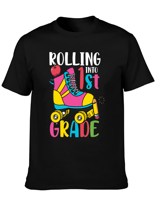 Rolling Into 1st Grade Roller Skate T-Shirt