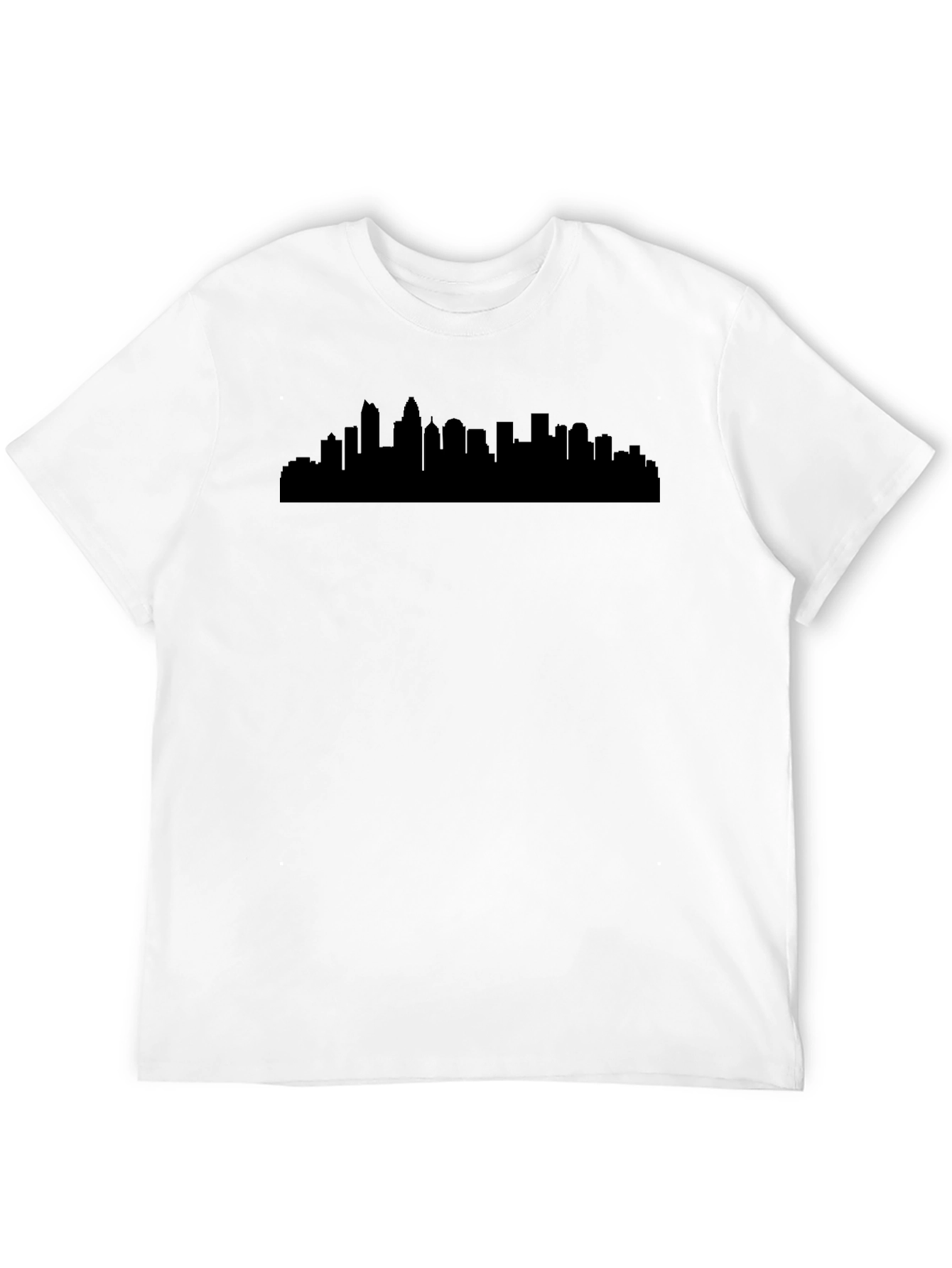 Cityscape Silhouette Black T-Shirt