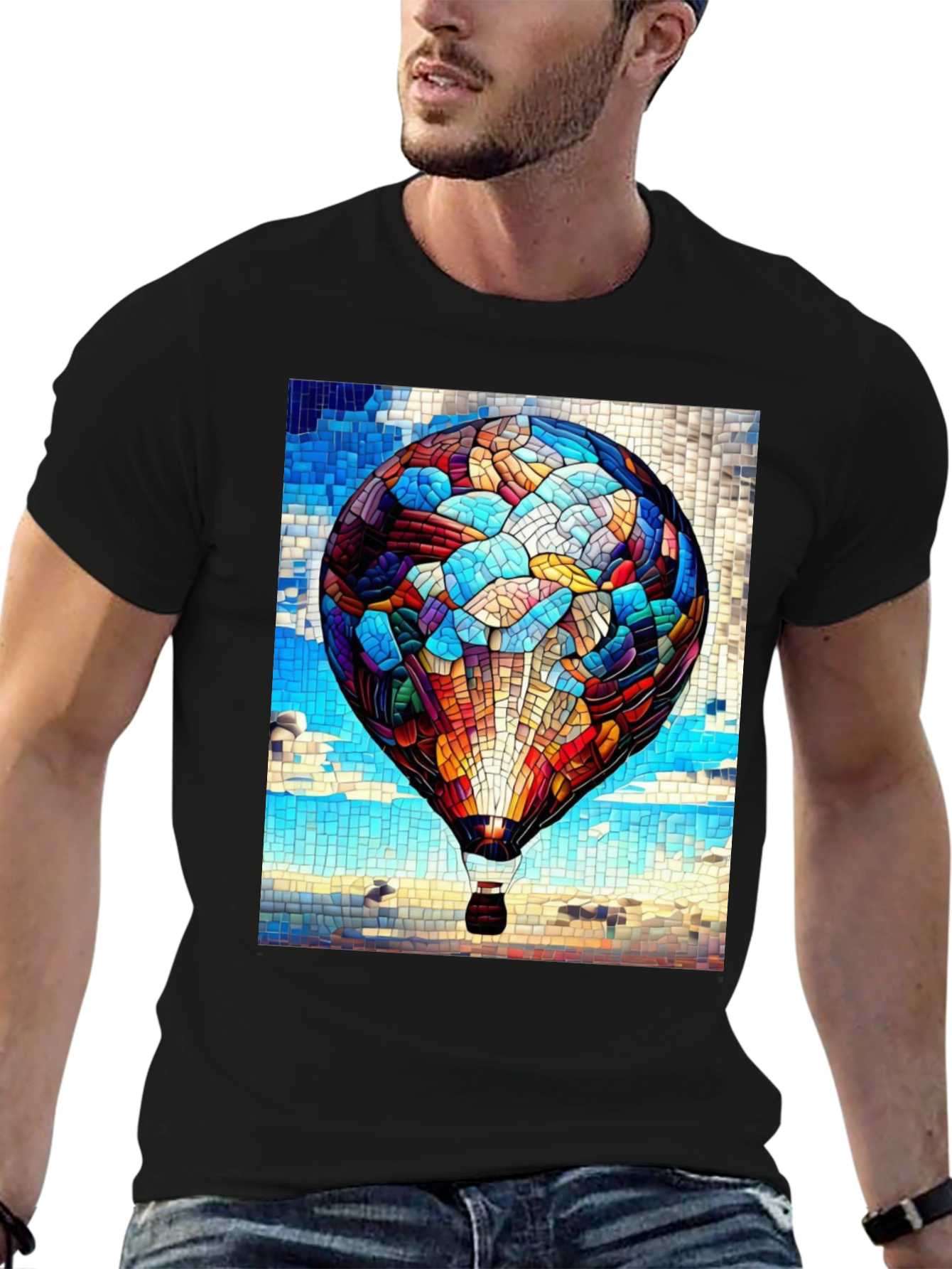 Mosaic Hot Air Balloon T-Shirt