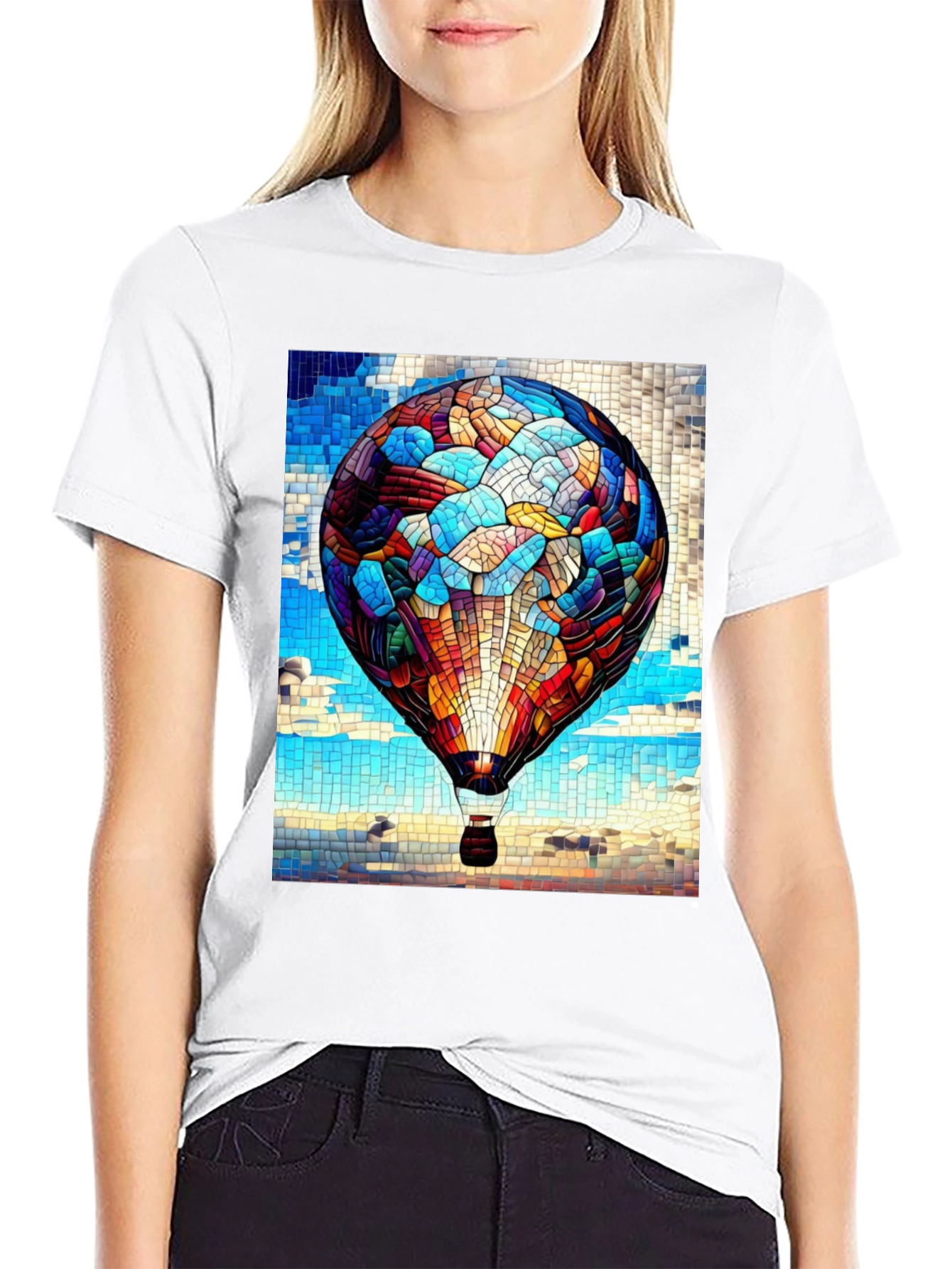 Mosaic Hot Air Balloon T-Shirt