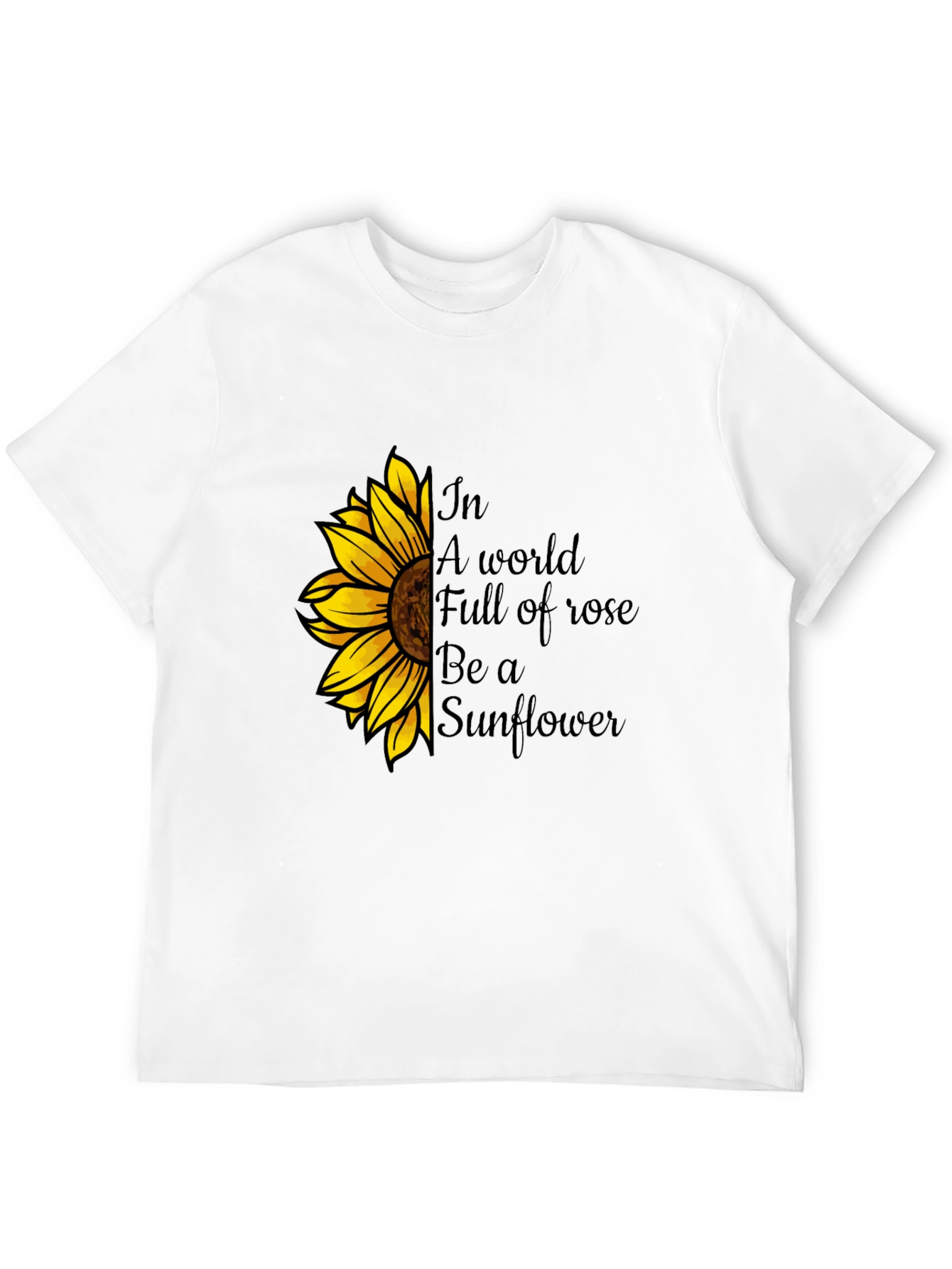 Sunflower Graphic Tee - Be a Sunflower T-Shirt