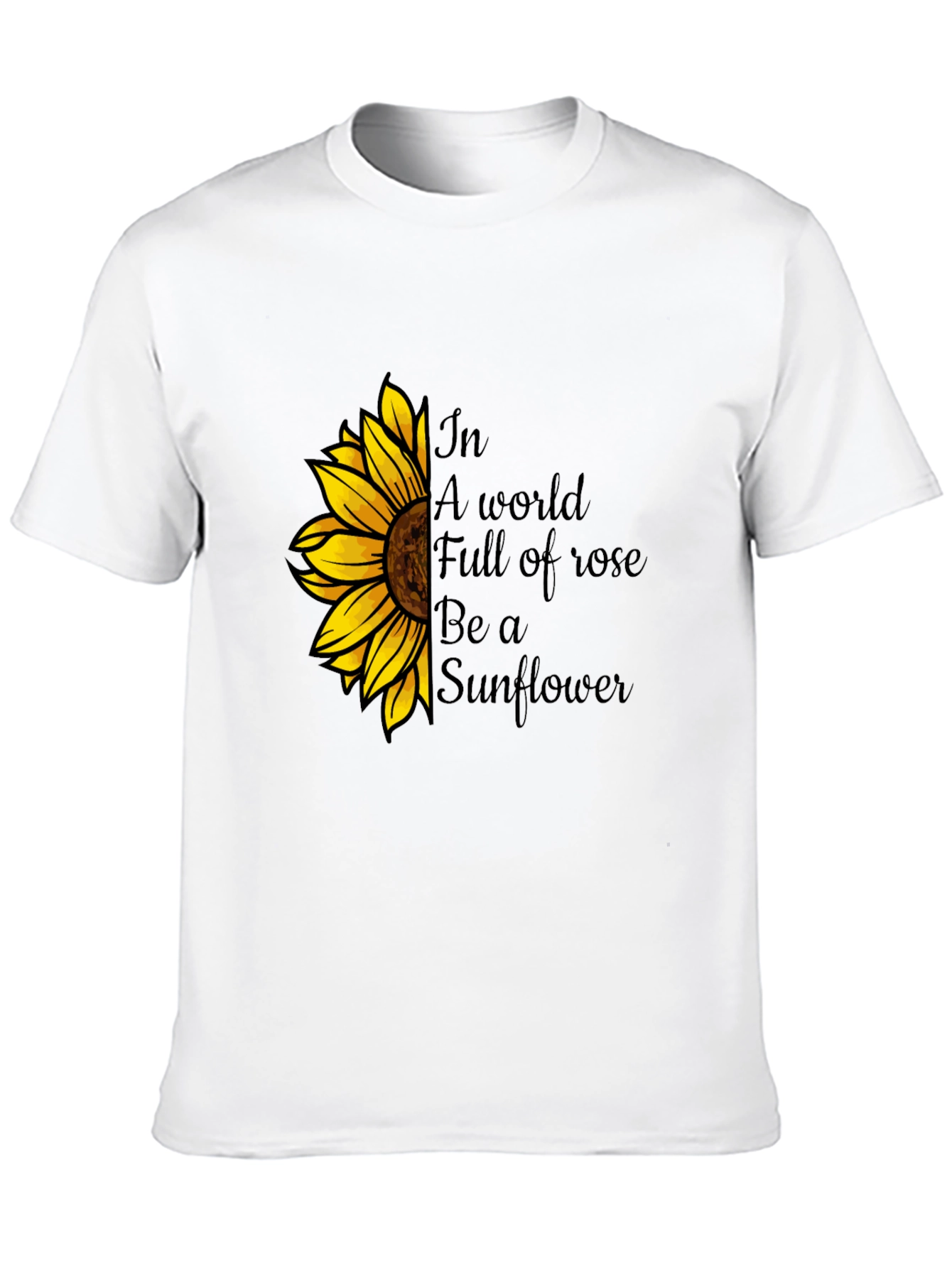 Sunflower Graphic Tee - Be a Sunflower T-Shirt