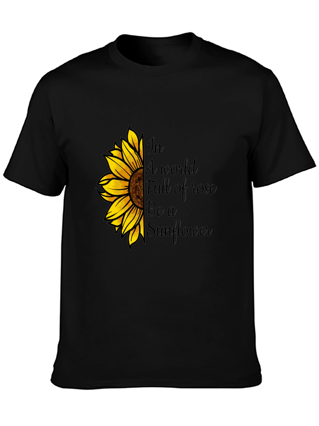 Sunflower Graphic Tee - Be a Sunflower T-Shirt