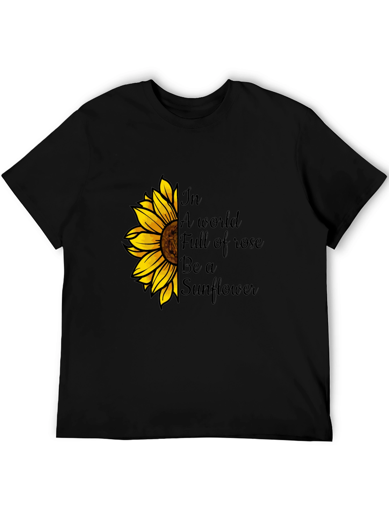 Sunflower Graphic Tee - Be a Sunflower T-Shirt
